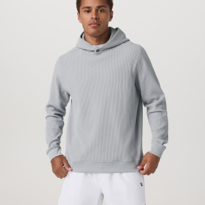 Tech Waffle Pullover Hoodie | Sea Fog