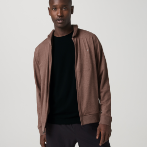 Ponto Full Zip Hoodie | Sable Heather