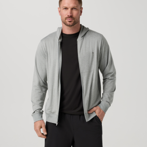 Ponto Full Zip Hoodie | Slate Rock Heather