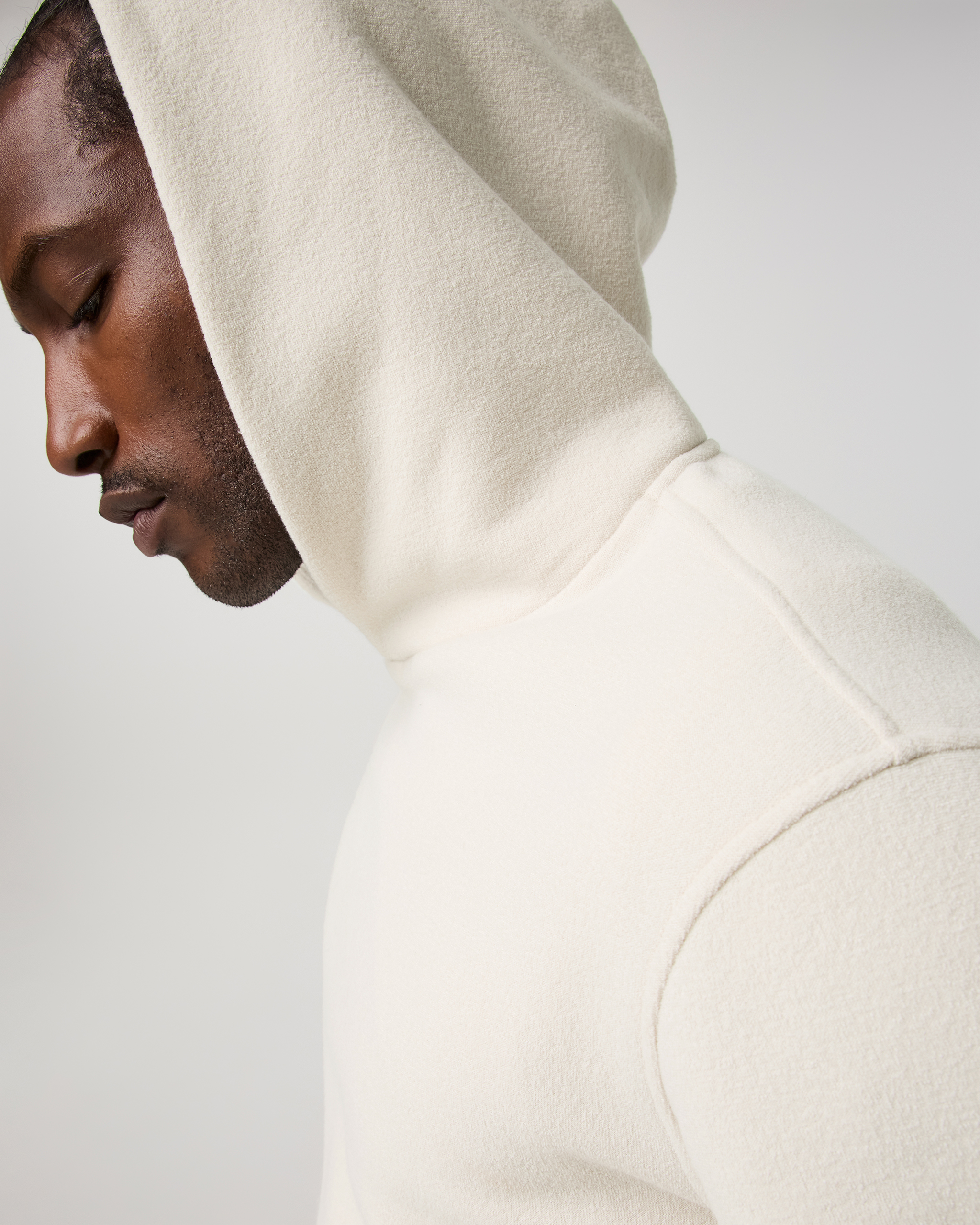 Beach Fleece Pullover Hoodie | Bone Heather - Image 2