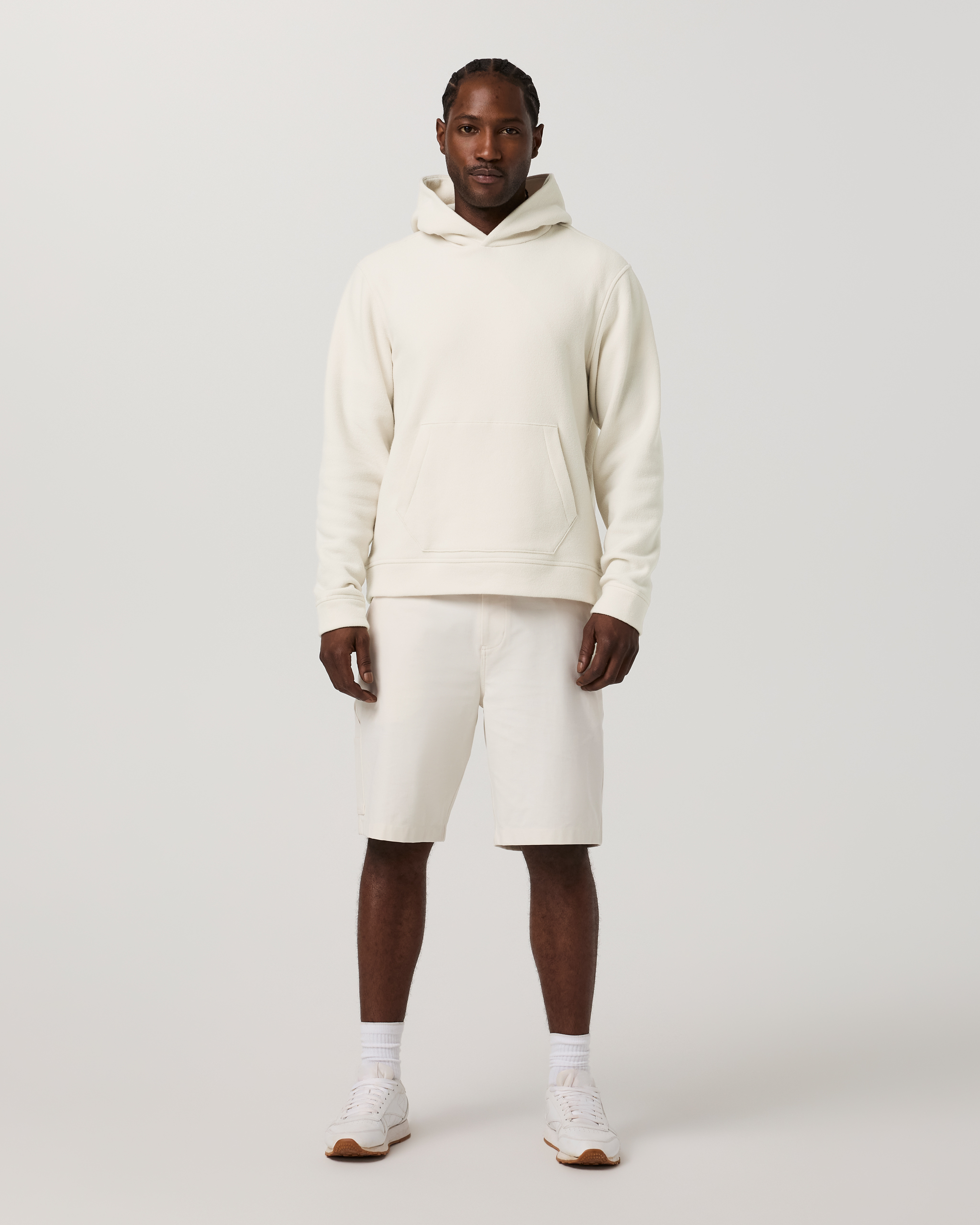 Beach Fleece Pullover Hoodie | Bone Heather - Image 4