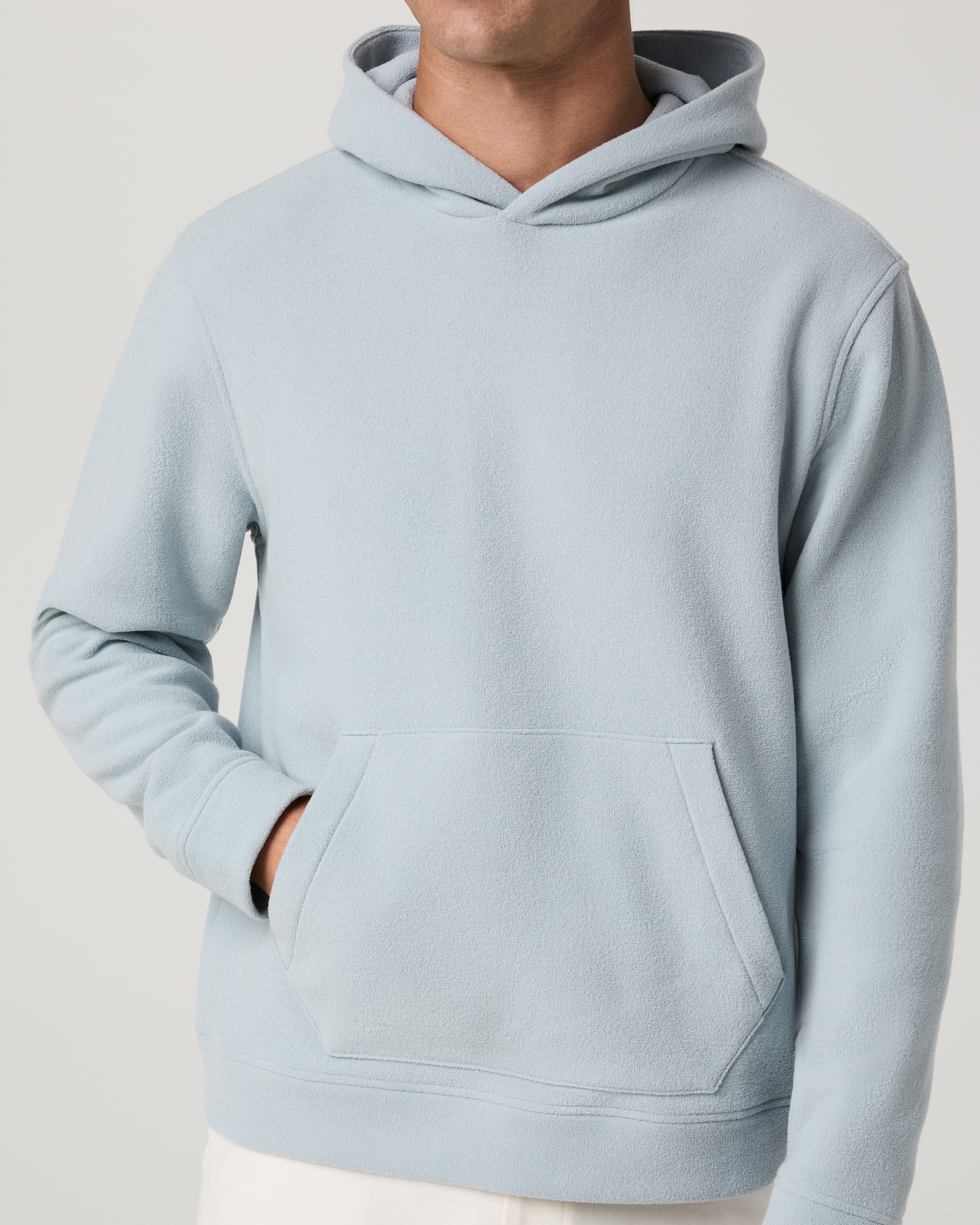 Beach Fleece Pullover Hoodie | Raindrop Heather - Image 4