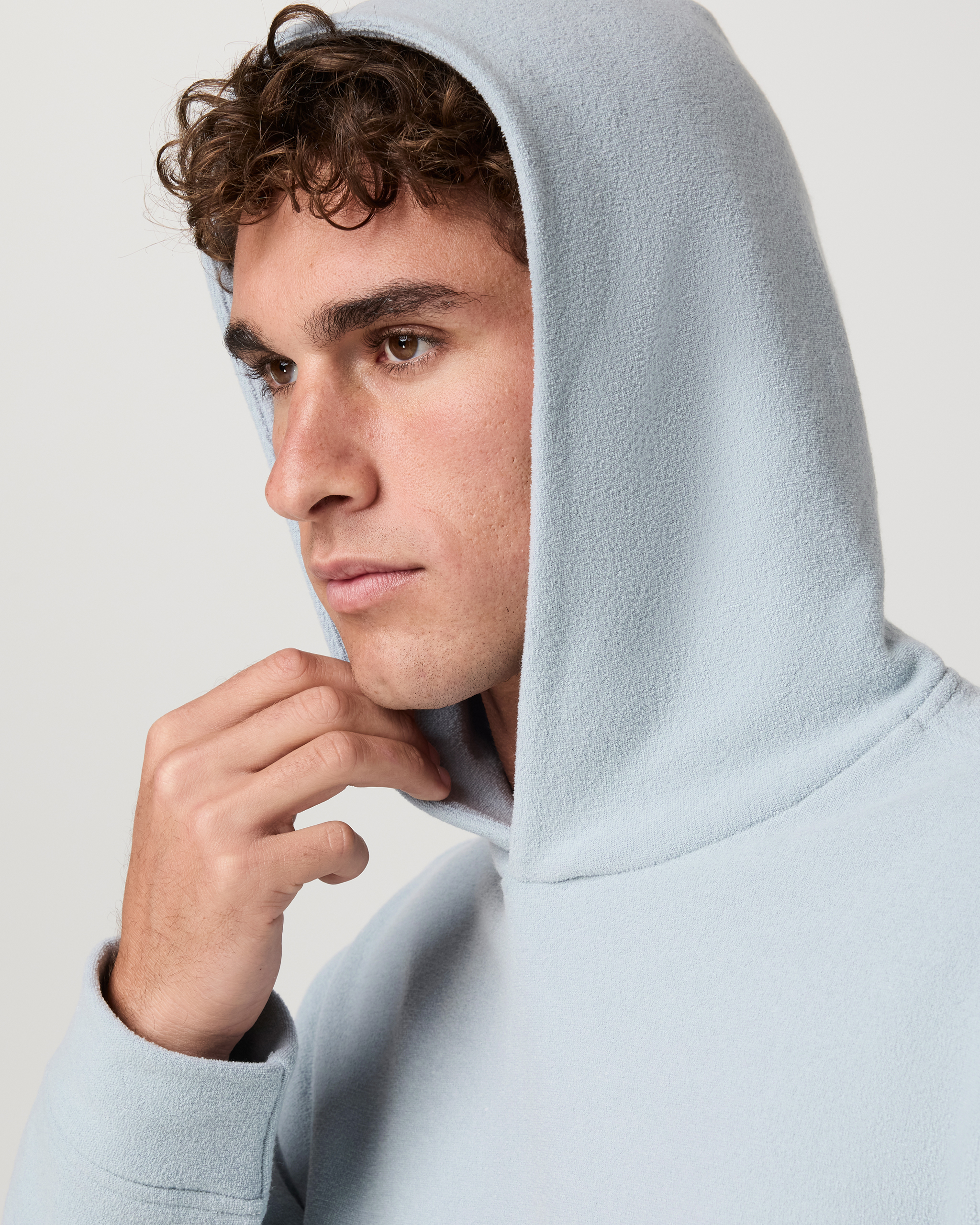 Beach Fleece Pullover Hoodie | Raindrop Heather - Image 2