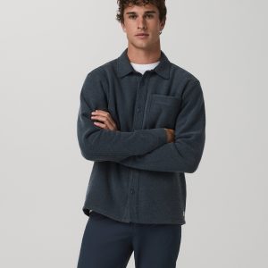 Beach Fleece Shirt Jacket | Ink Heather