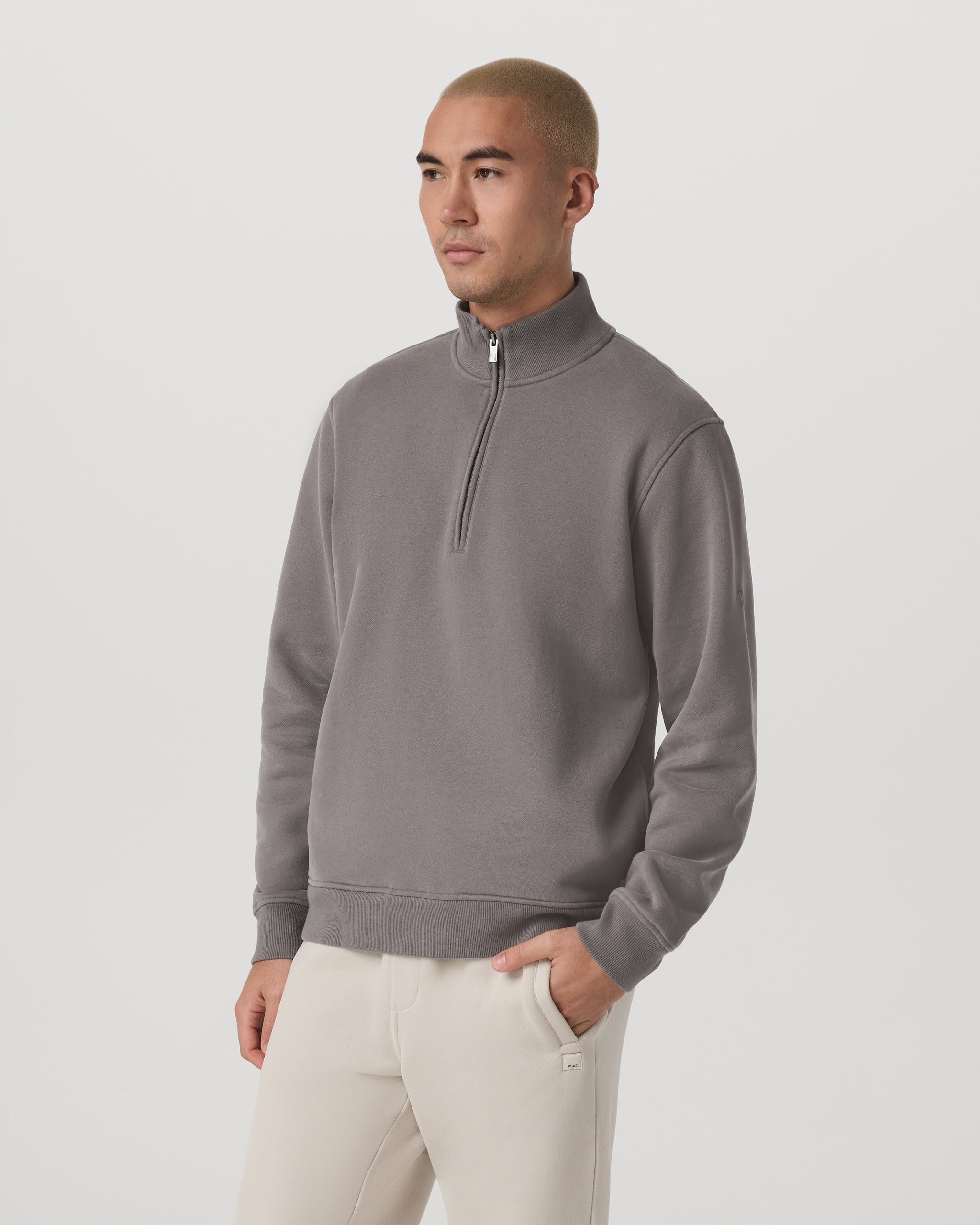 Seaside Half Zip | Cavern Grey