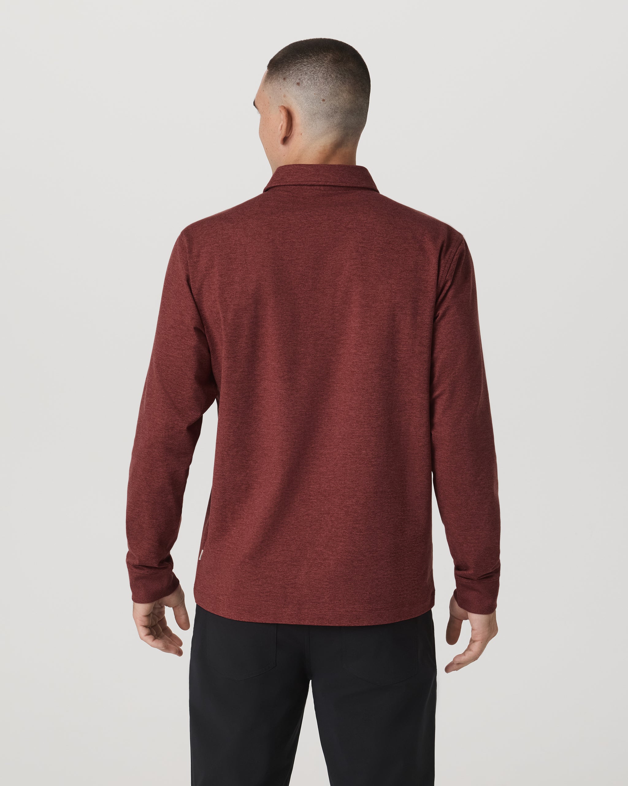 Long Sleeve Coronado Rugby | Spiced Apple Heather - Image 3