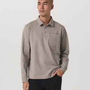 Long Sleeve Coronado Rugby | Walnut Heather