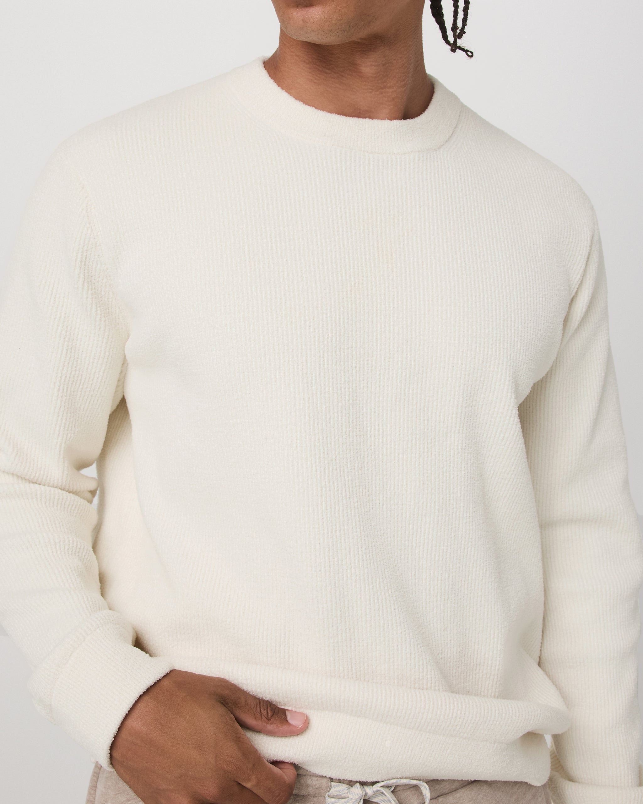 Midweight Rib Sweater | Ivory