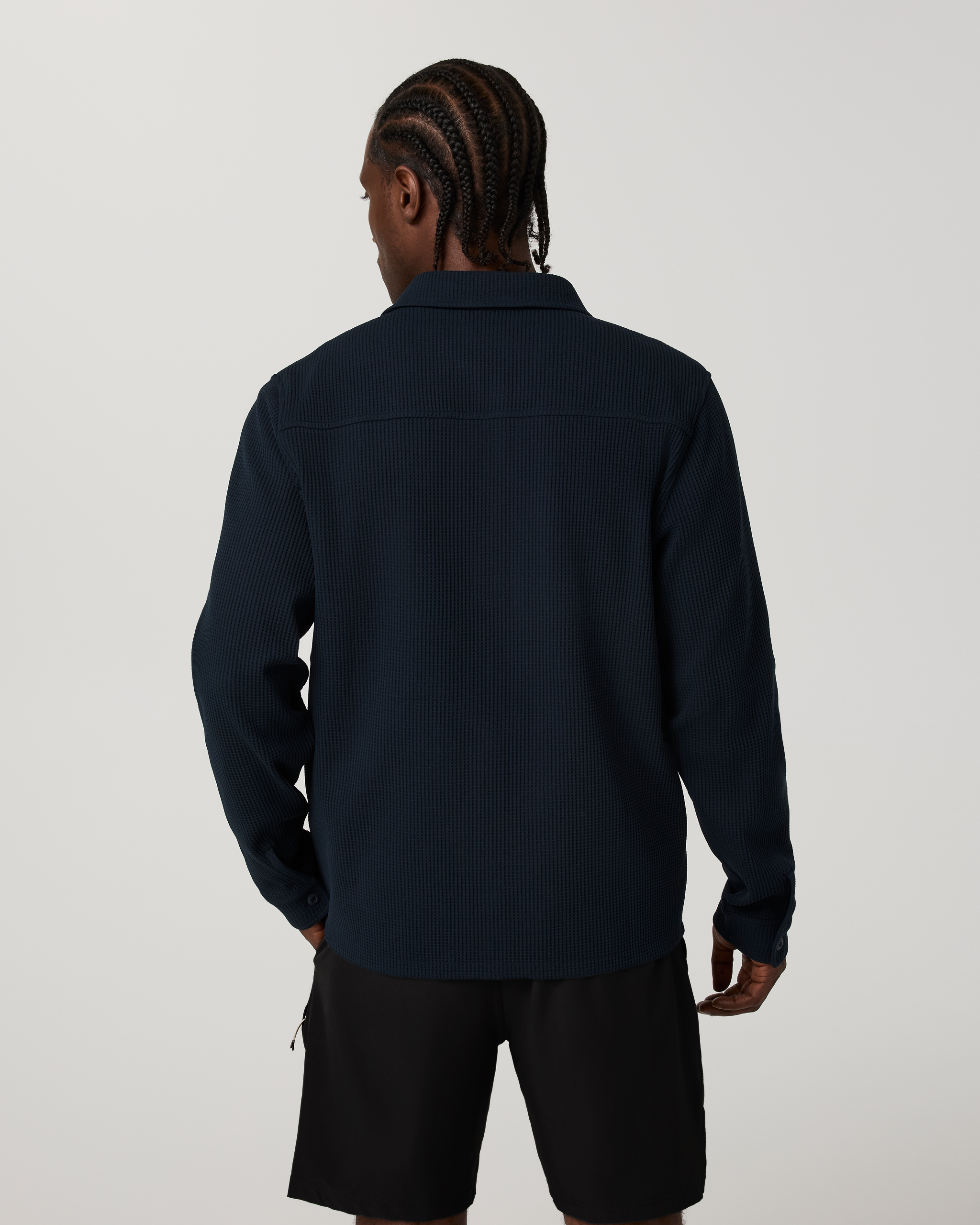 Tech Waffle Shirt Jacket | Ink - Image 4