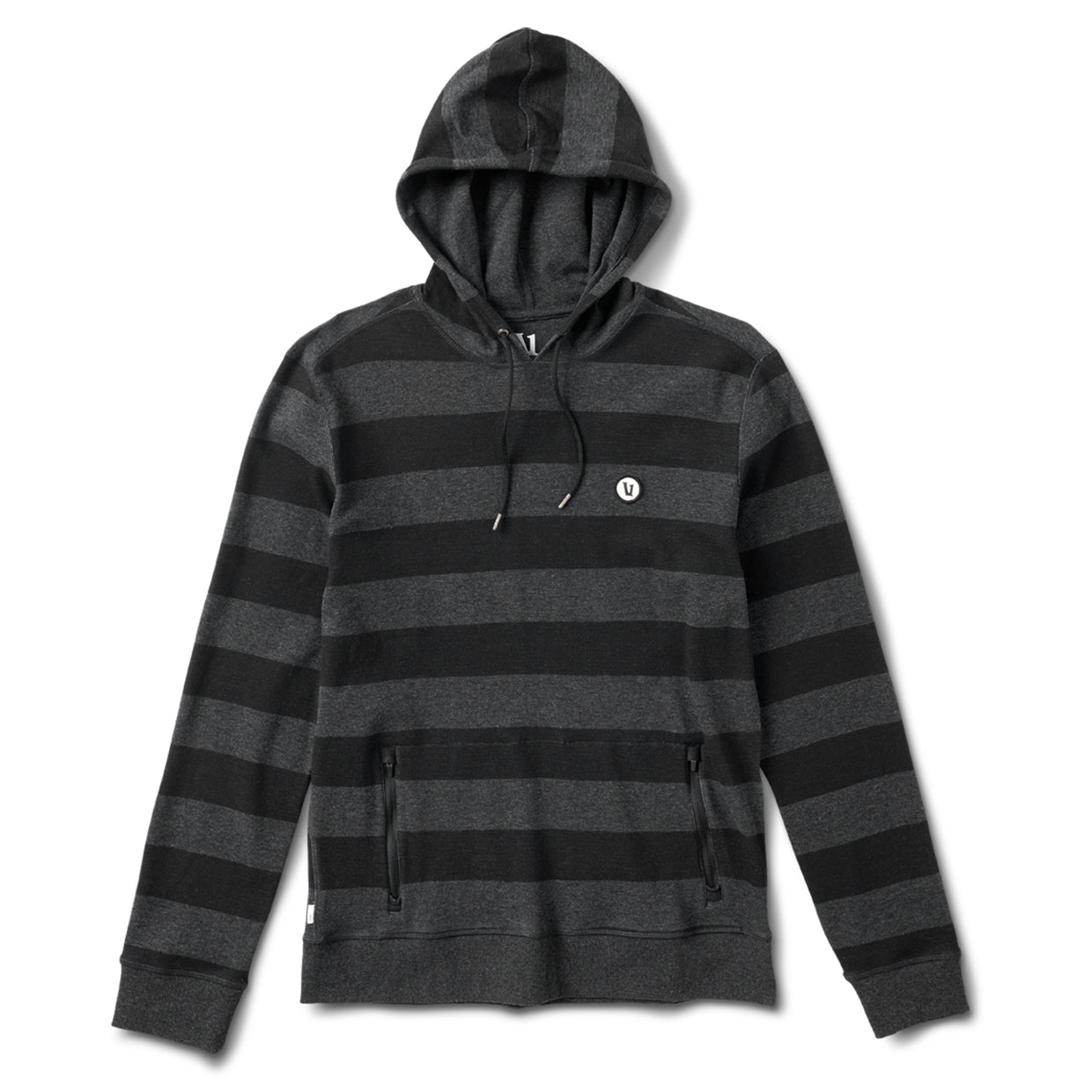 Clark Hoodie | Black-Charcoal Stripe - Image 3