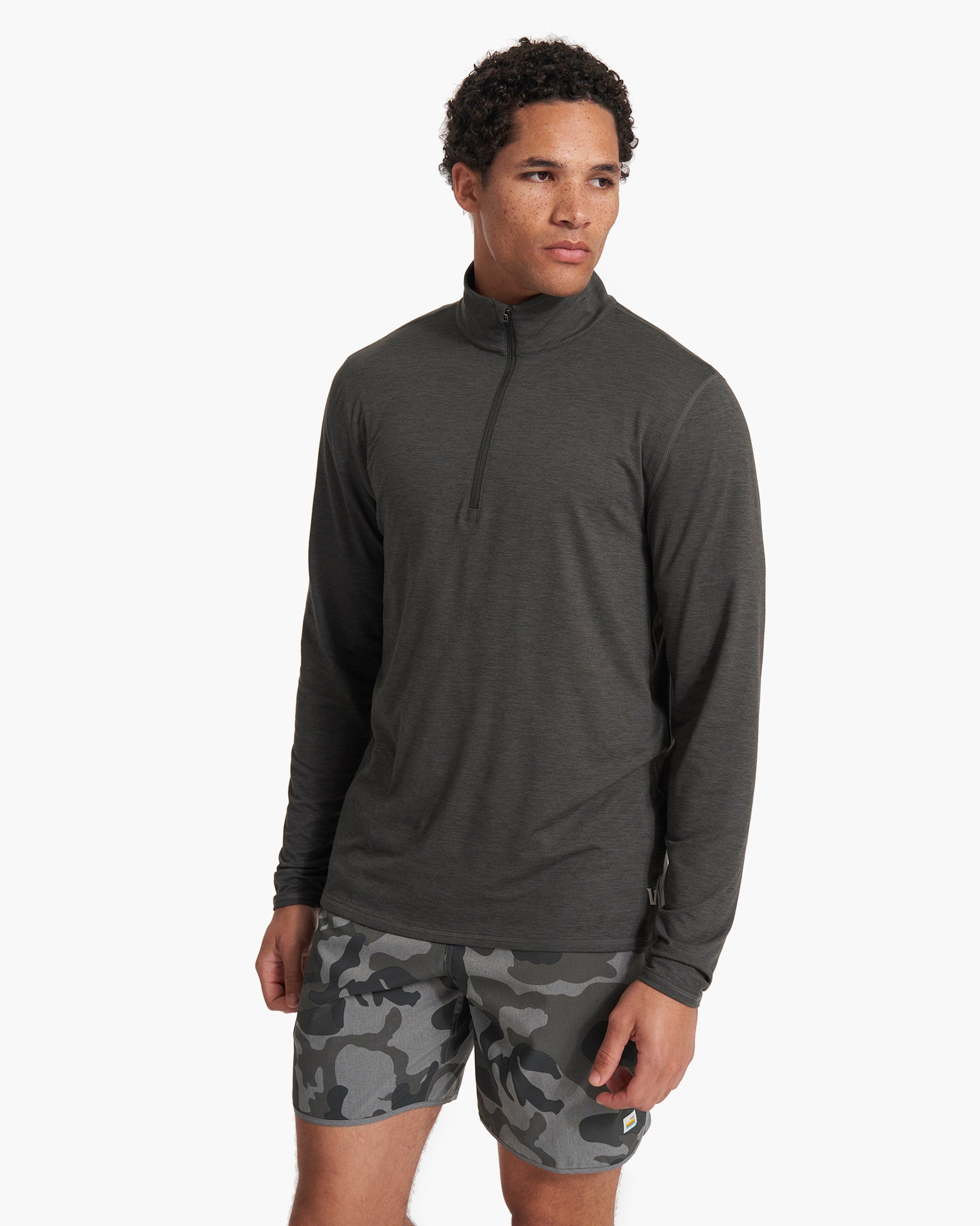 Ease Performance Half Zip | Charcoal Heather - Image 2