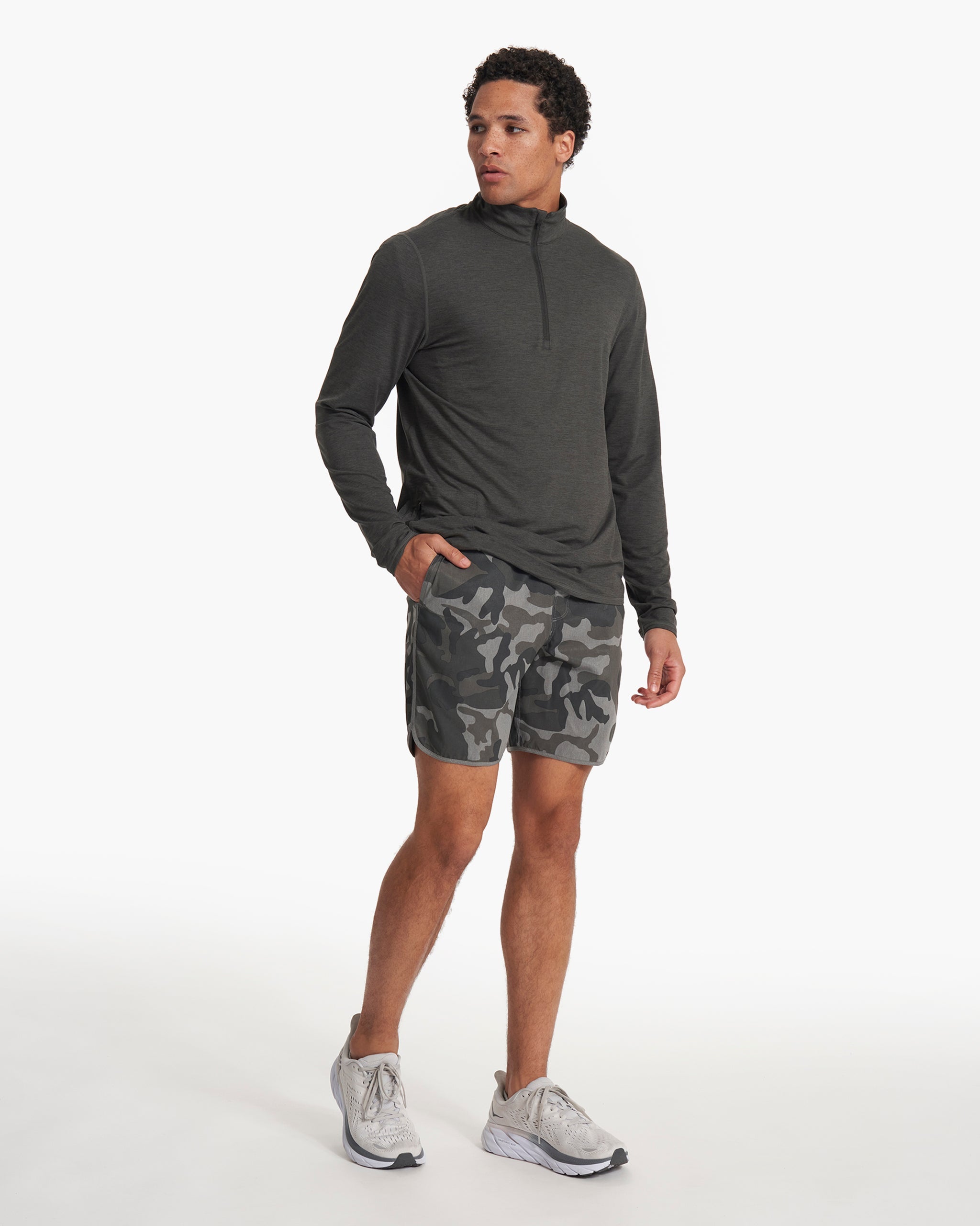 Ease Performance Half Zip | Charcoal Heather - Image 5