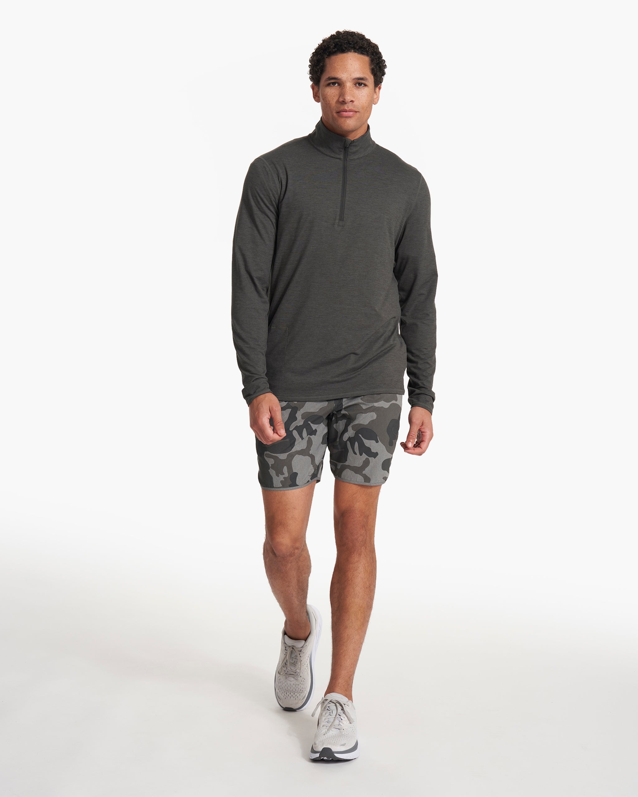 Ease Performance Half Zip | Charcoal Heather - Image 4