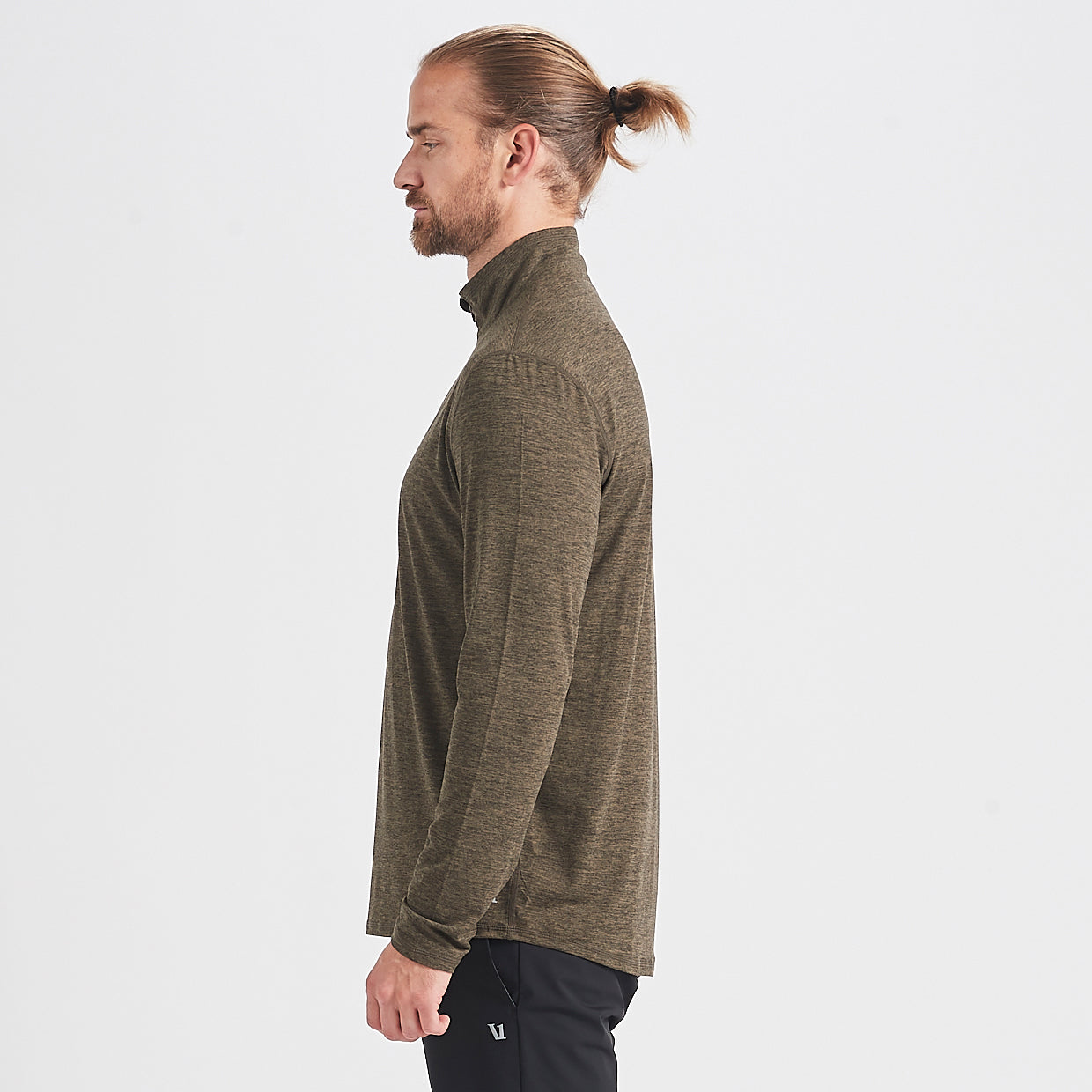 Ease Performance Half Zip | Evergreen Heather - Image 2