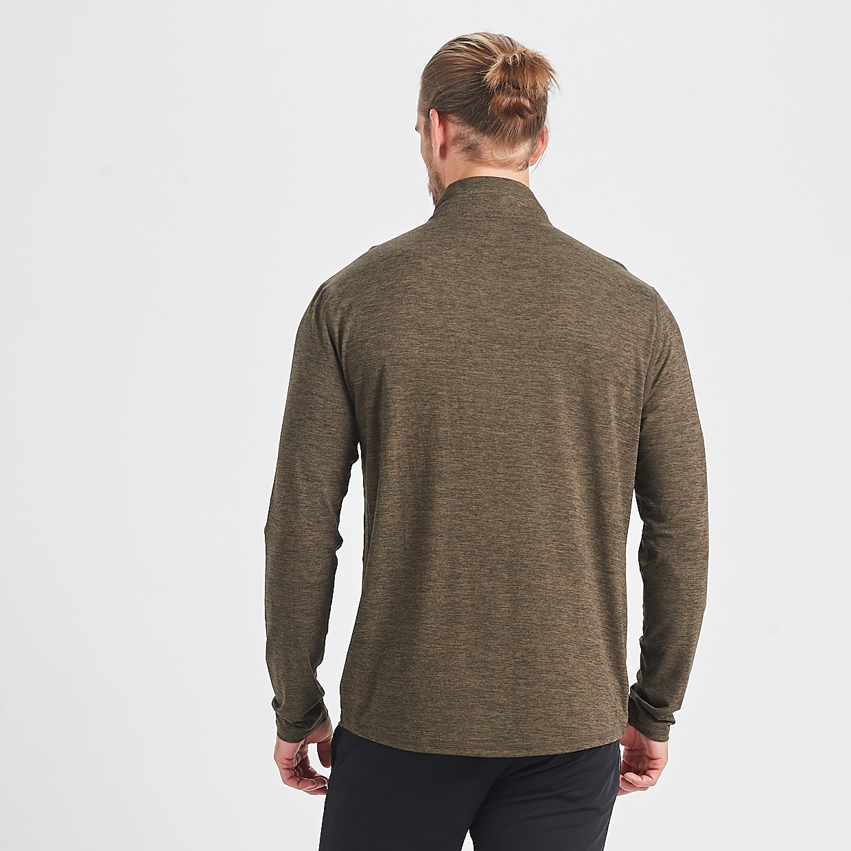 Ease Performance Half Zip | Evergreen Heather - Image 3