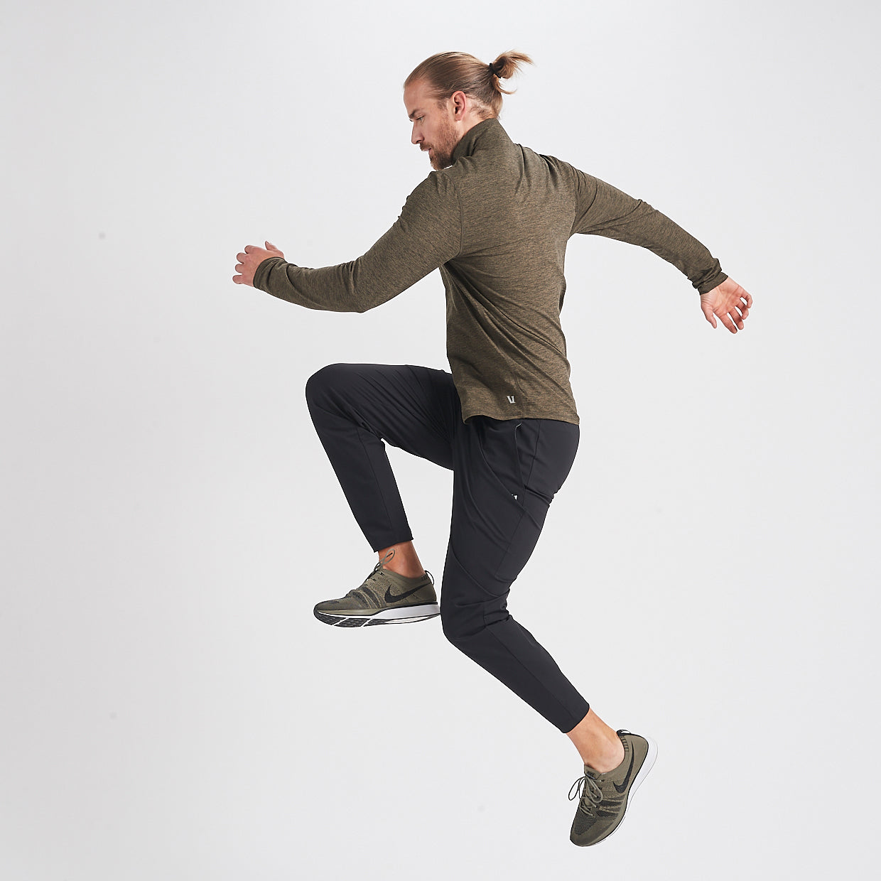 Ease Performance Half Zip | Evergreen Heather - Image 5