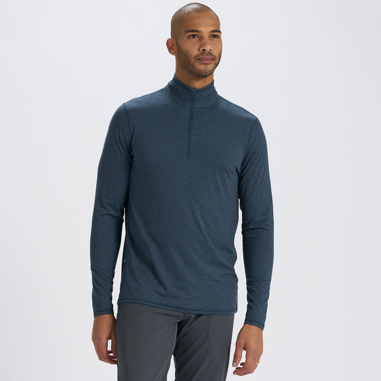 Ease Performance Half Zip | Indigo Heather - Image 2