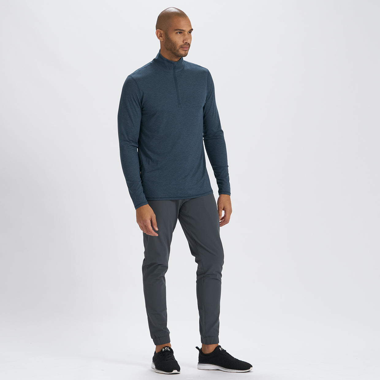 Ease Performance Half Zip | Indigo Heather - Image 4