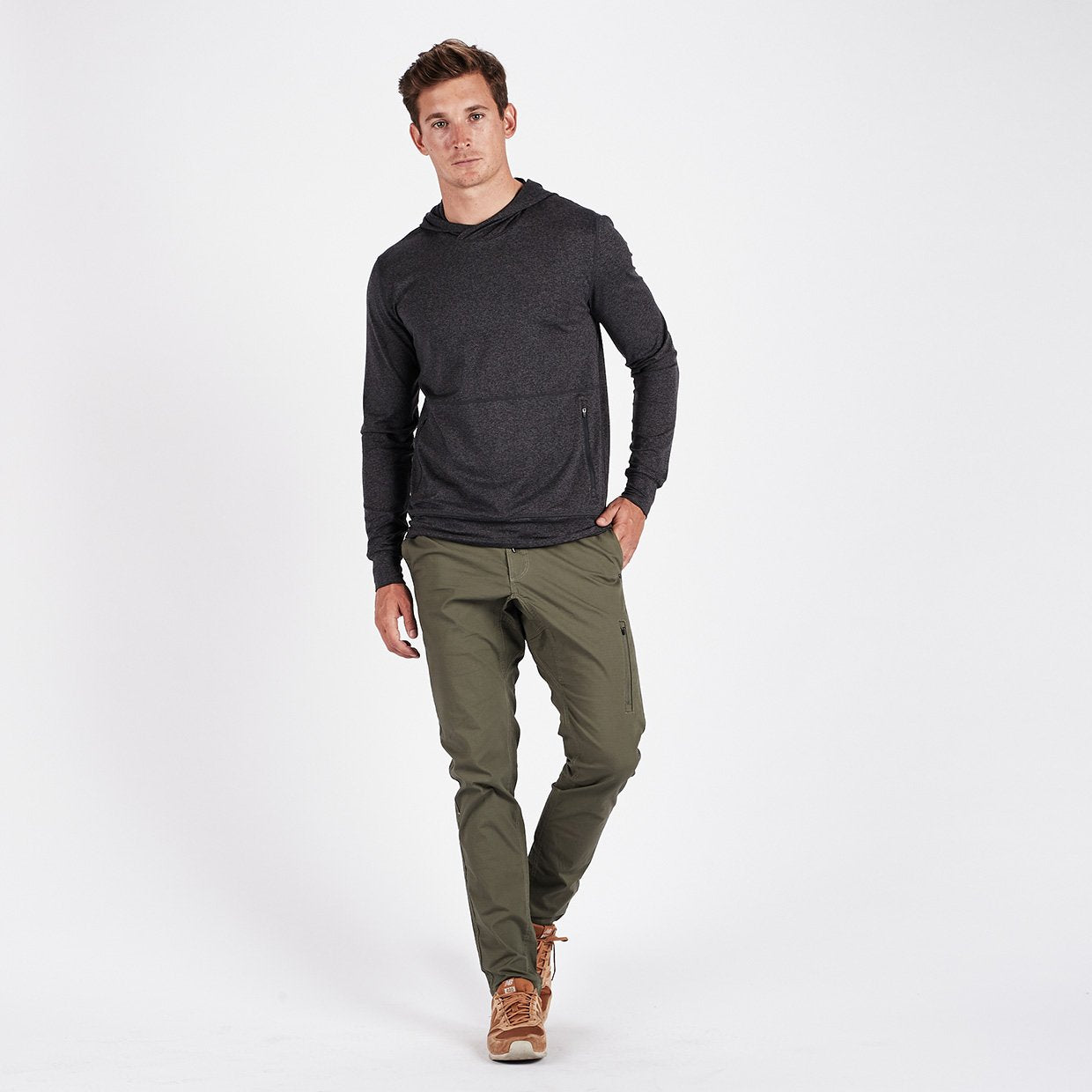 Ponto Performance Pullover | Charcoal Heather - Image 4