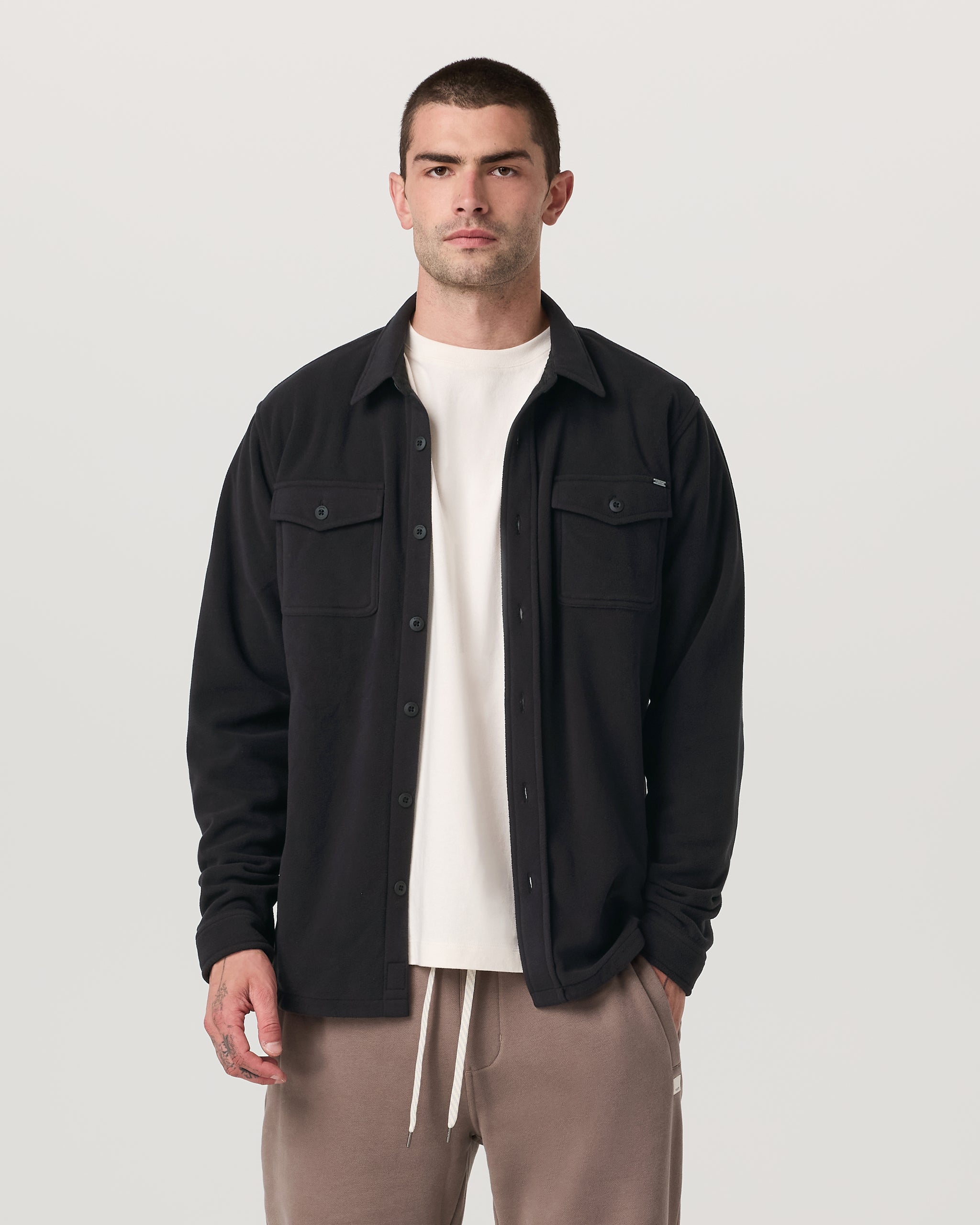 Aspen Shirt Jacket | Black - Image 4