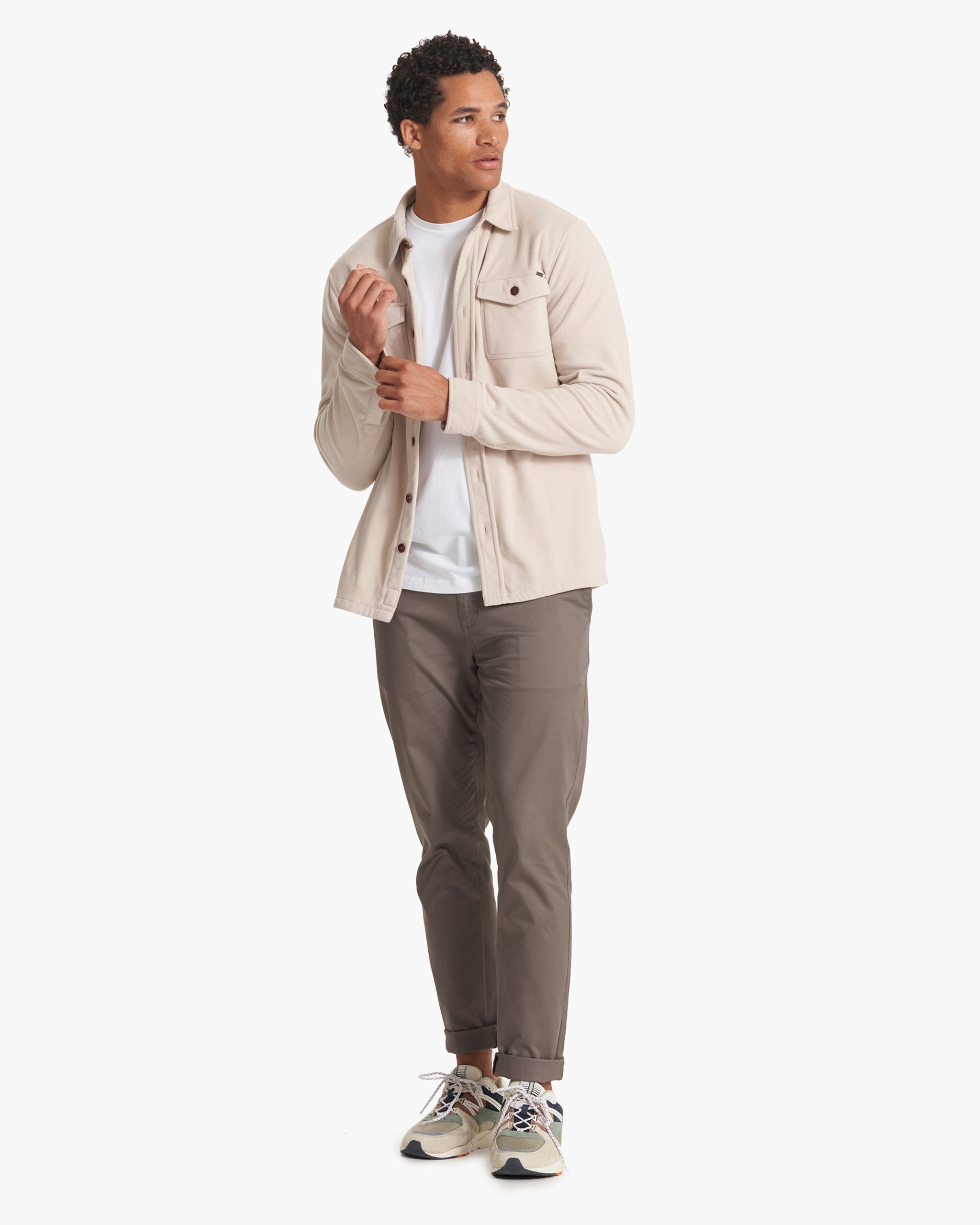 Aspen Shirt Jacket | Oyster Heather - Image 5