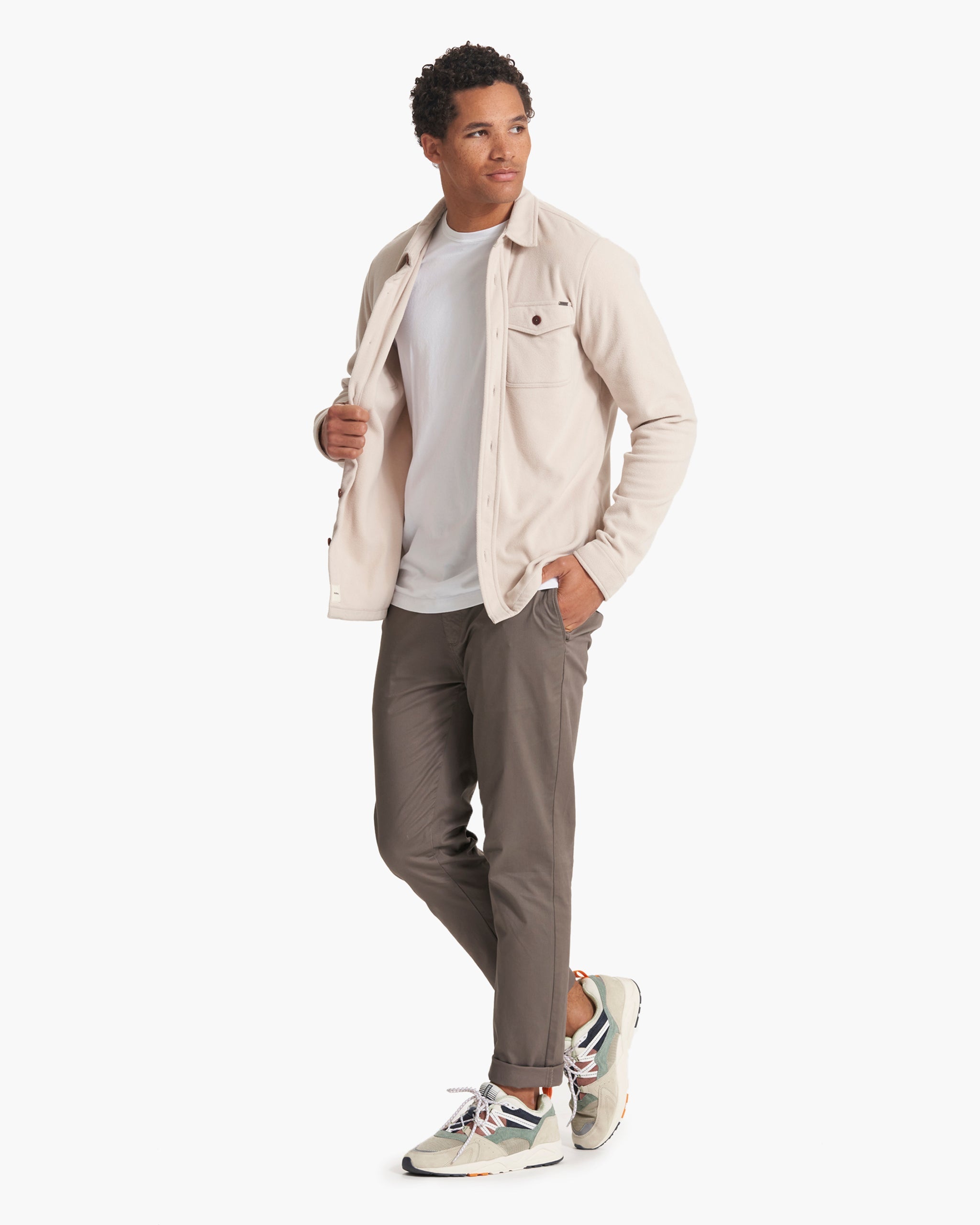 Aspen Shirt Jacket | Oyster Heather - Image 4