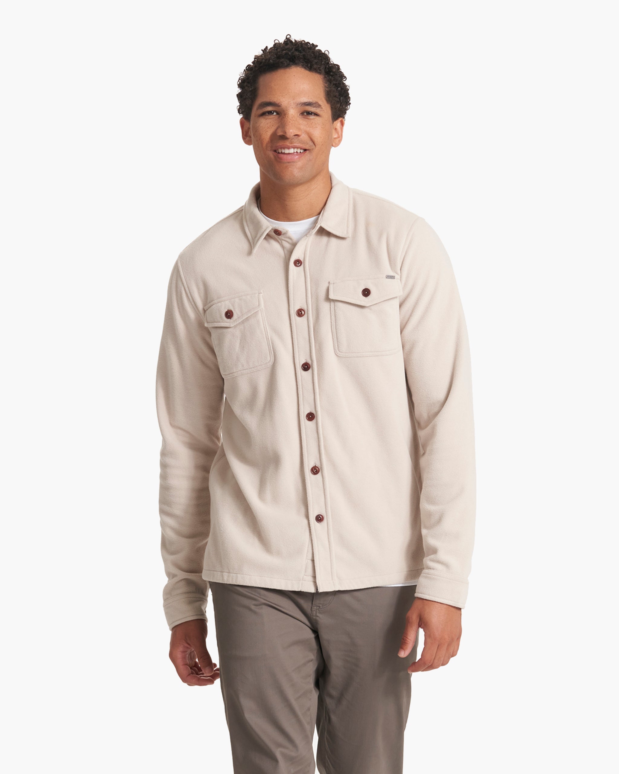Aspen Shirt Jacket | Oyster Heather