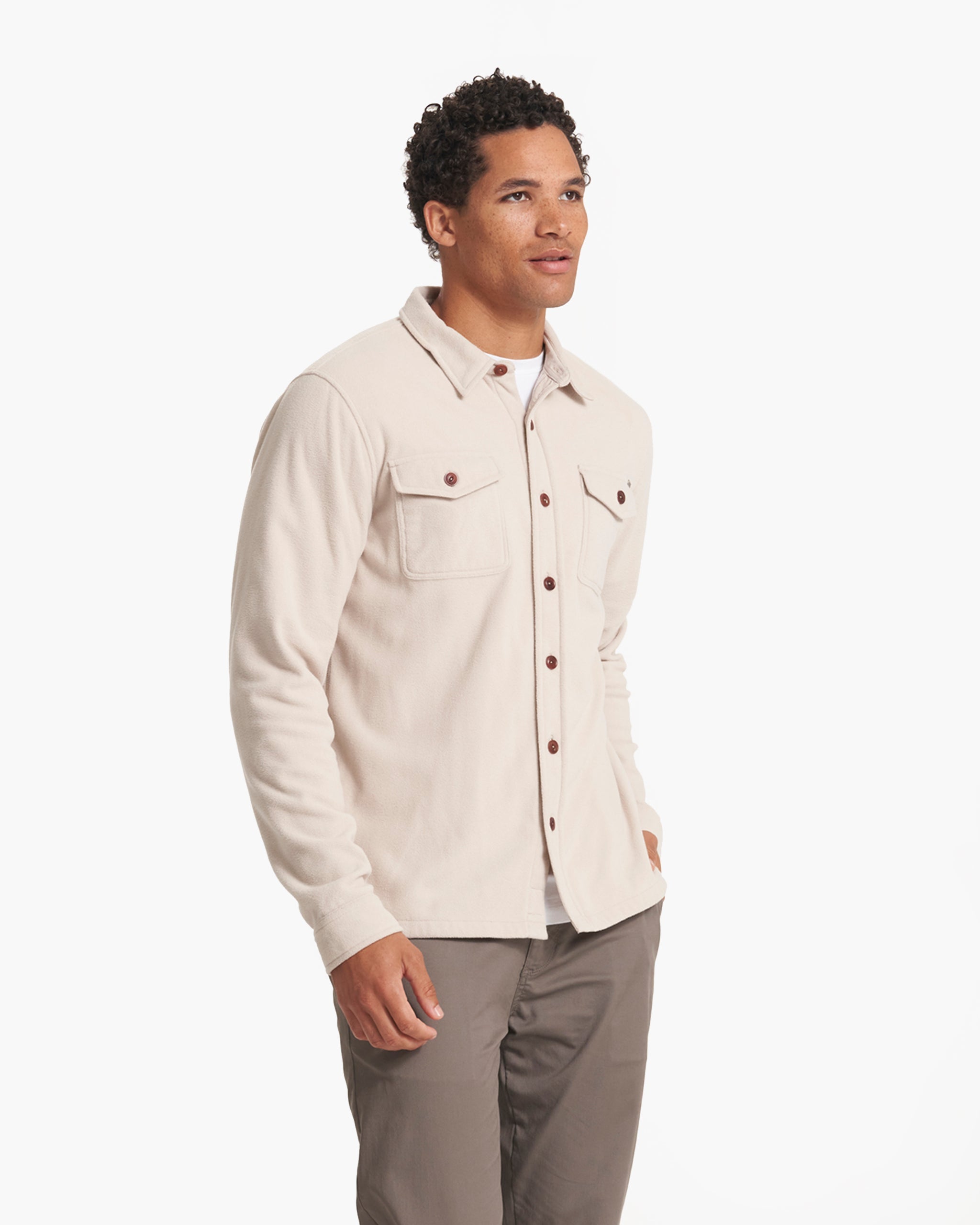 Aspen Shirt Jacket | Oyster Heather - Image 2