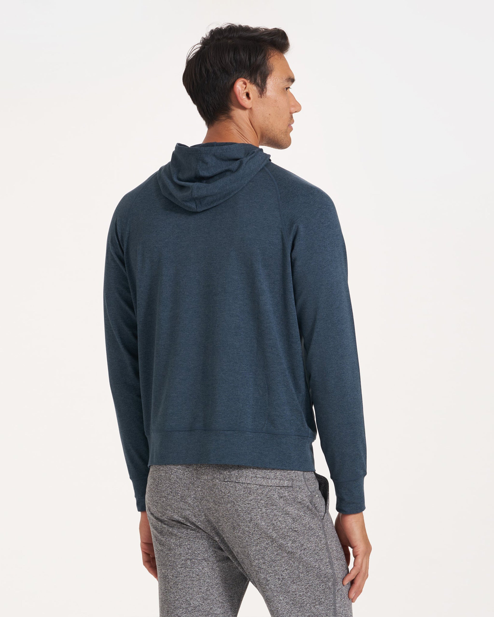 Ponto Performance Half Zip Hoodie | Indigo Heather - Image 3