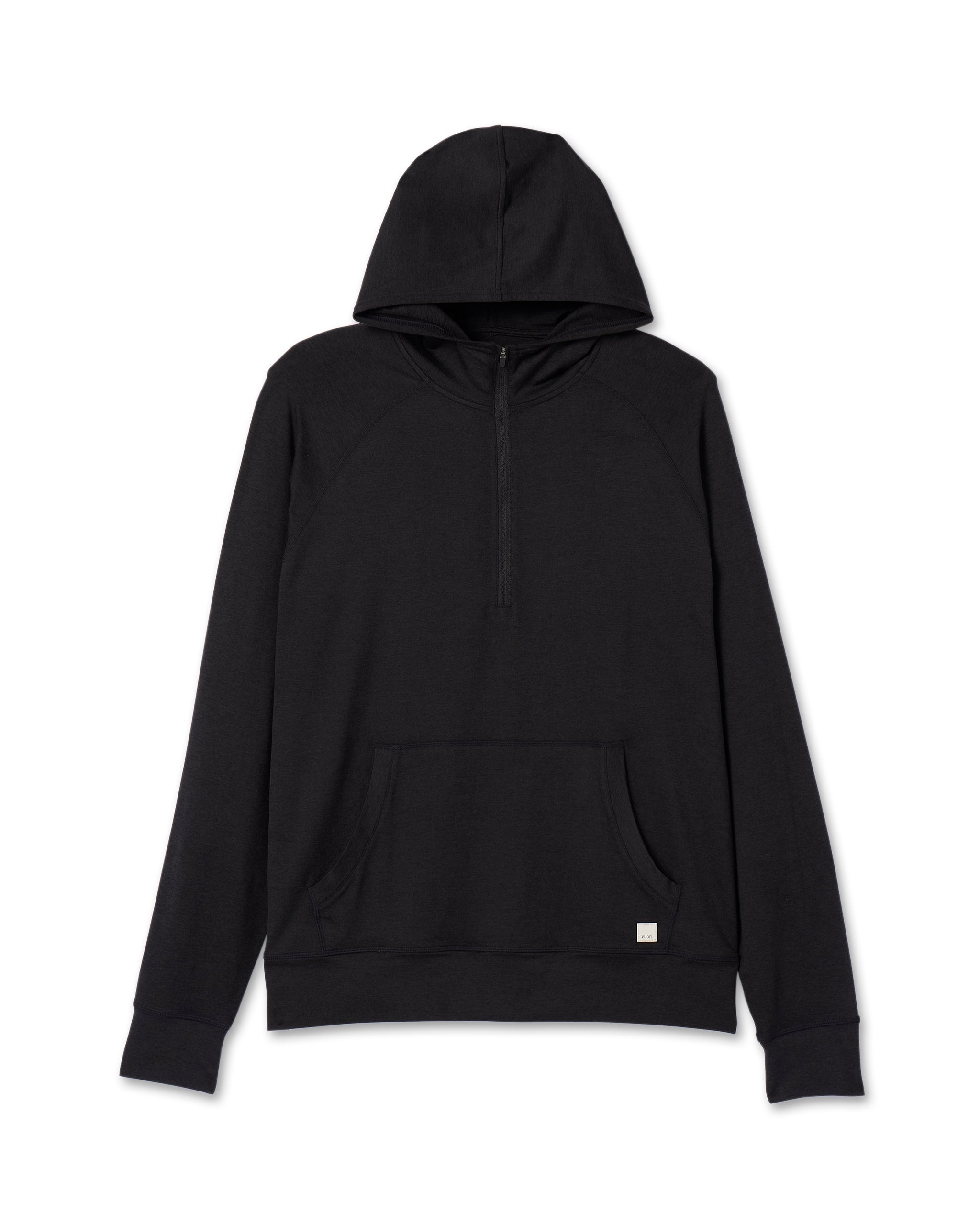 Ponto Performance Half Zip Hoodie | Black Heather - Image 4