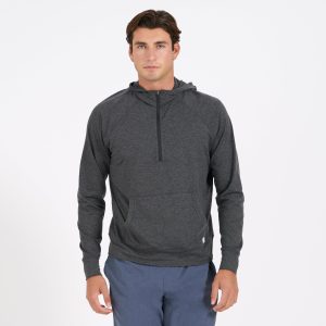 Ponto Performance Half Zip Hoodie | Charcoal Heather