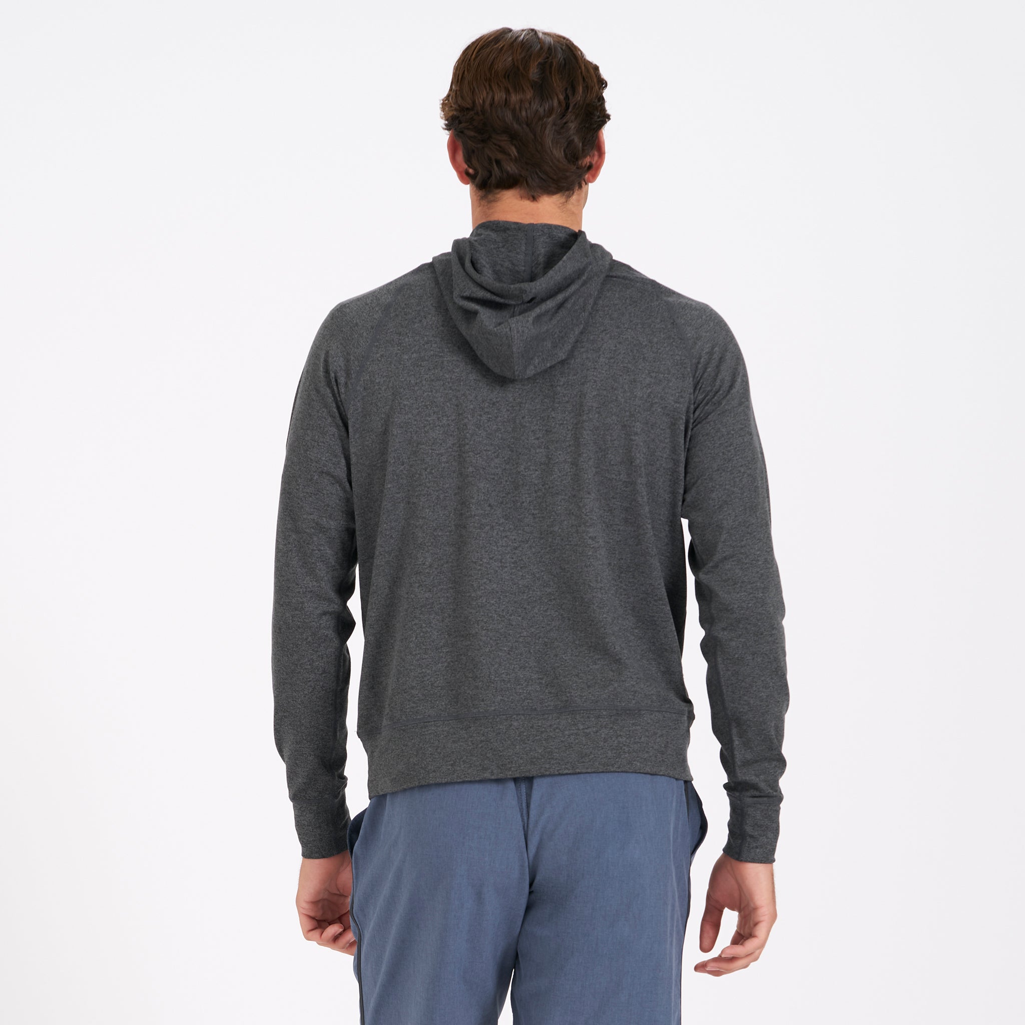 Ponto Performance Half Zip Hoodie | Charcoal Heather - Image 2