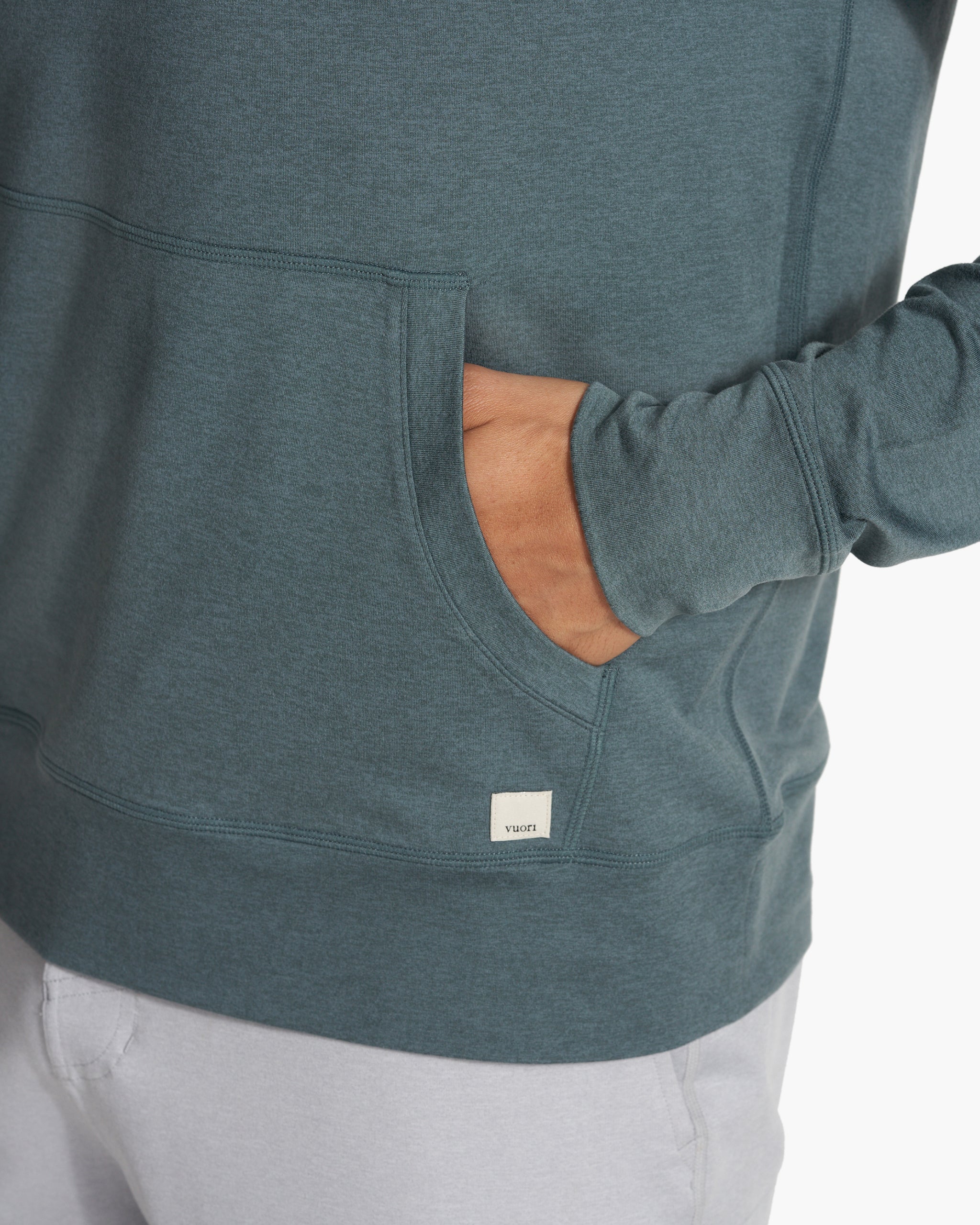 Ponto Performance Half Zip Hoodie | Lake Heather - Image 3