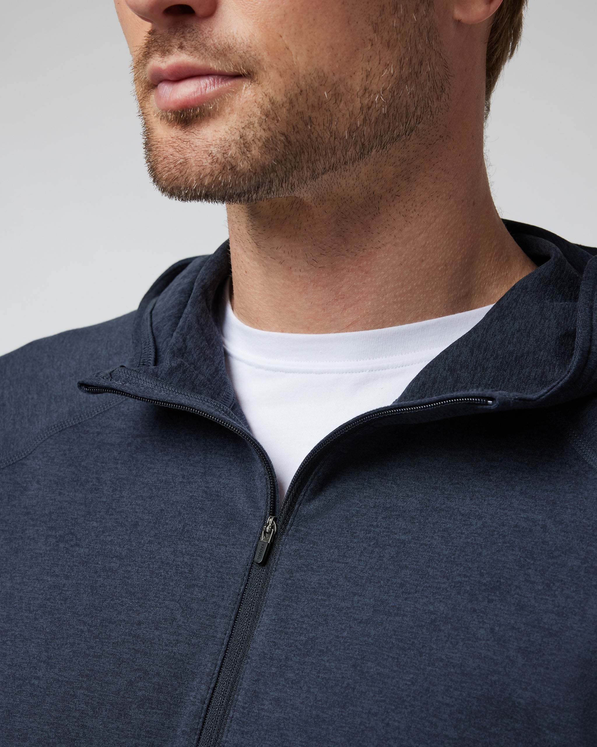 Ponto Performance Half Zip Hoodie | Midnight Heather - Image 2