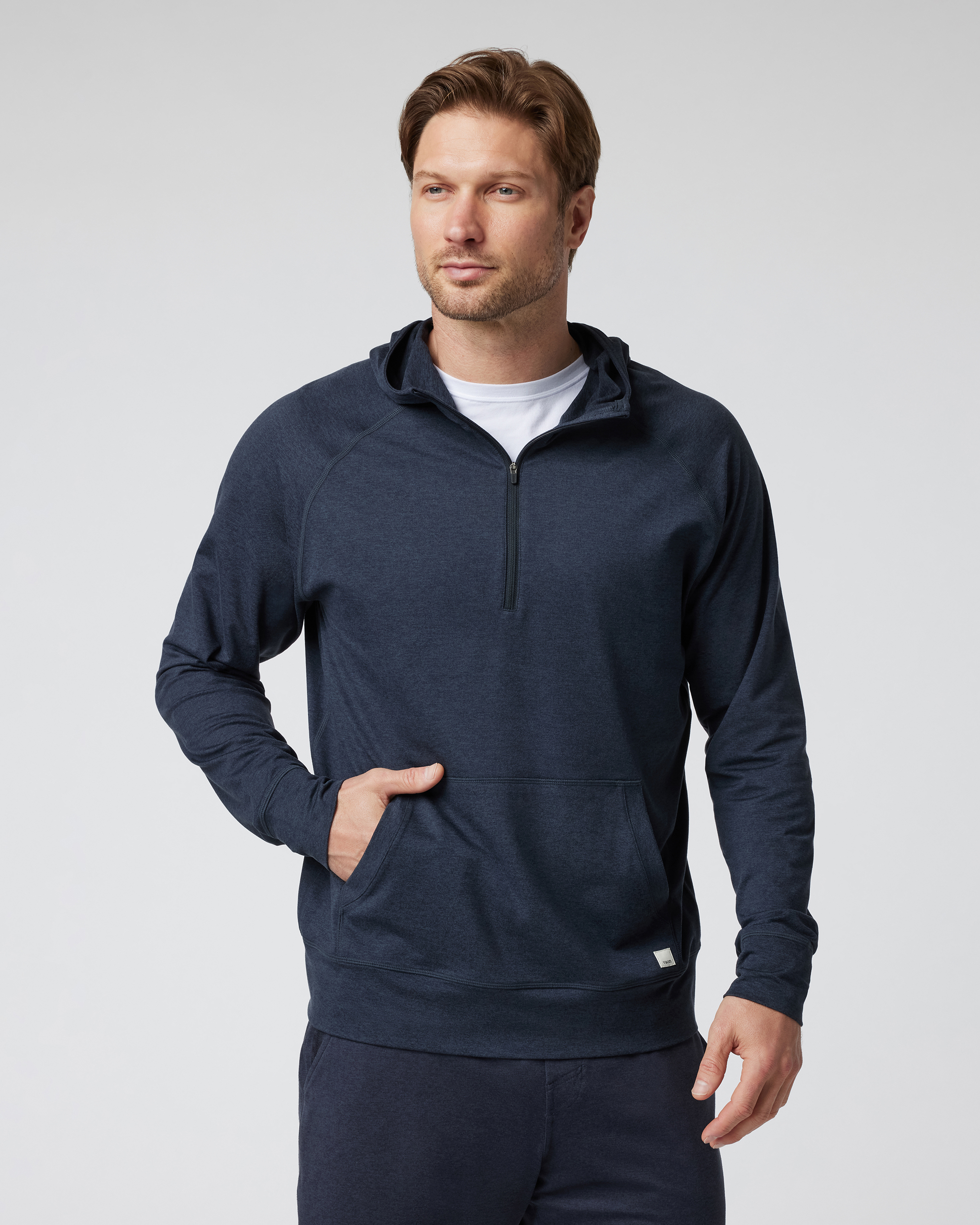 Ponto Performance Half Zip Hoodie | Midnight Heather - Image 5
