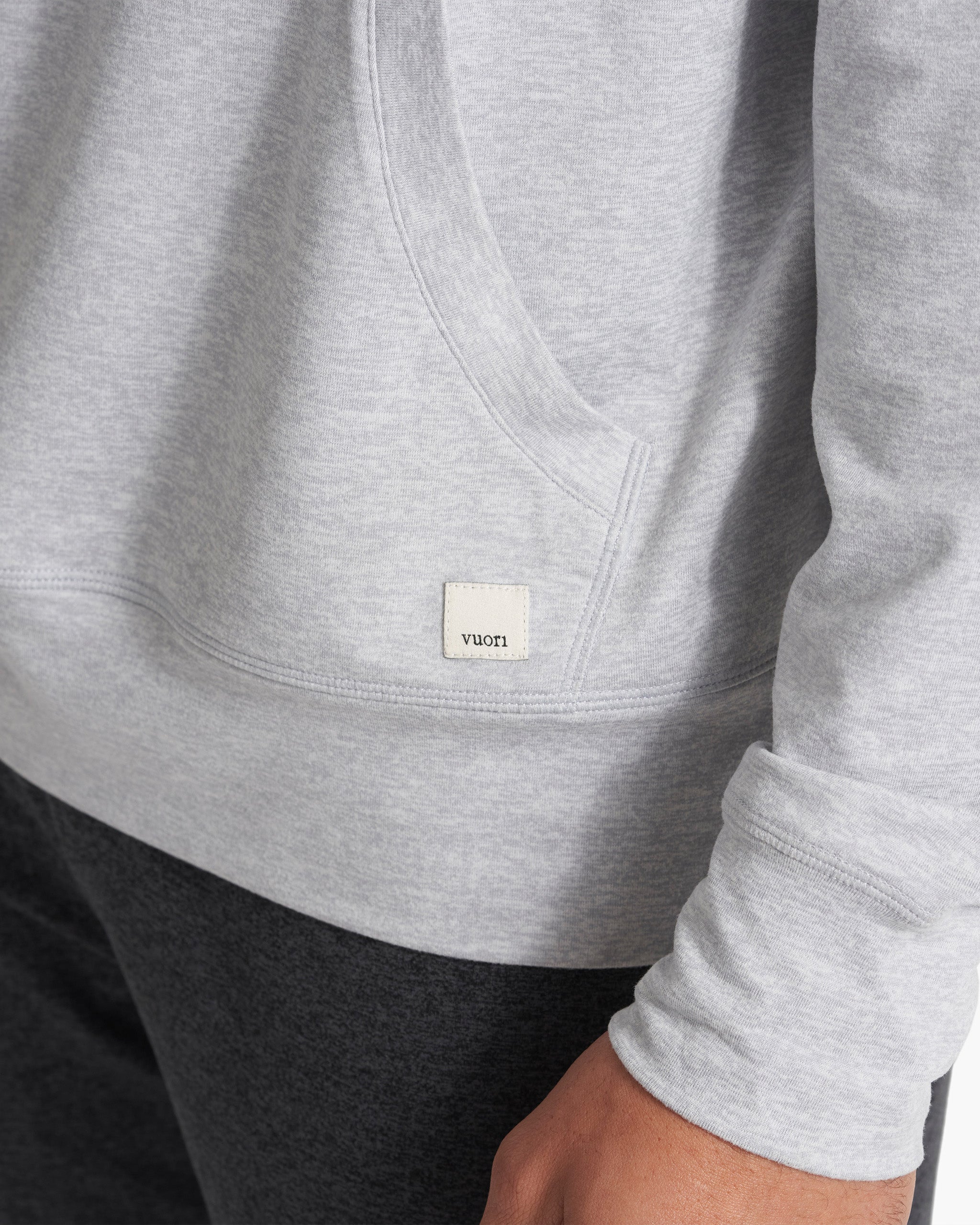 Ponto Performance Half Zip Hoodie | Platinum Heather - Image 4