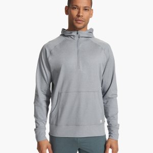 Ponto Performance Half Zip Hoodie | Steel Heather