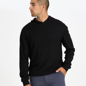 Waffle Hoodie | Black