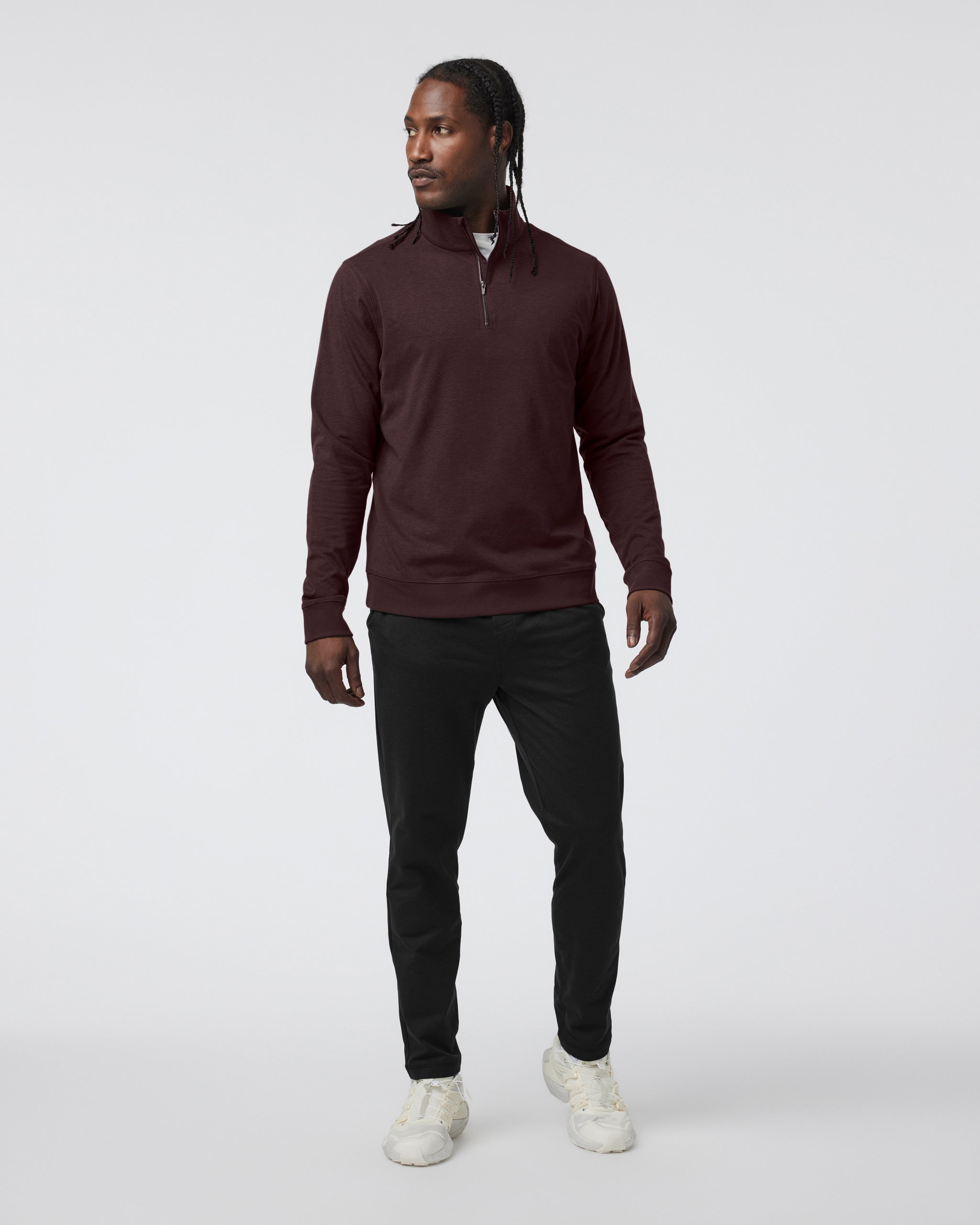 Coronado Half Zip | Mahogany Heather - Image 2