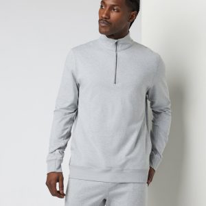 Coronado Half Zip | Light Heather Grey