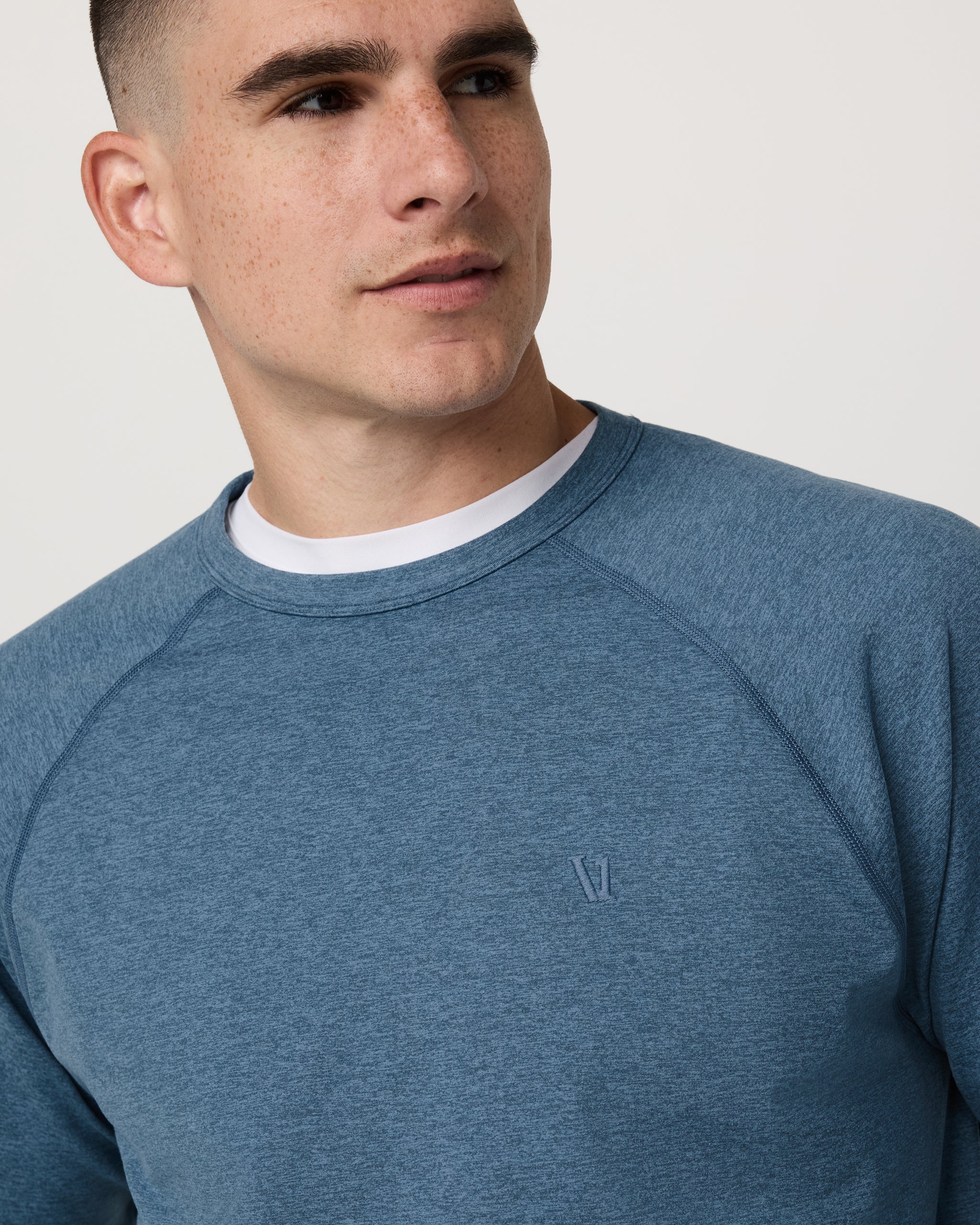 Coronado Crew | Pool Blue Heather - Image 2