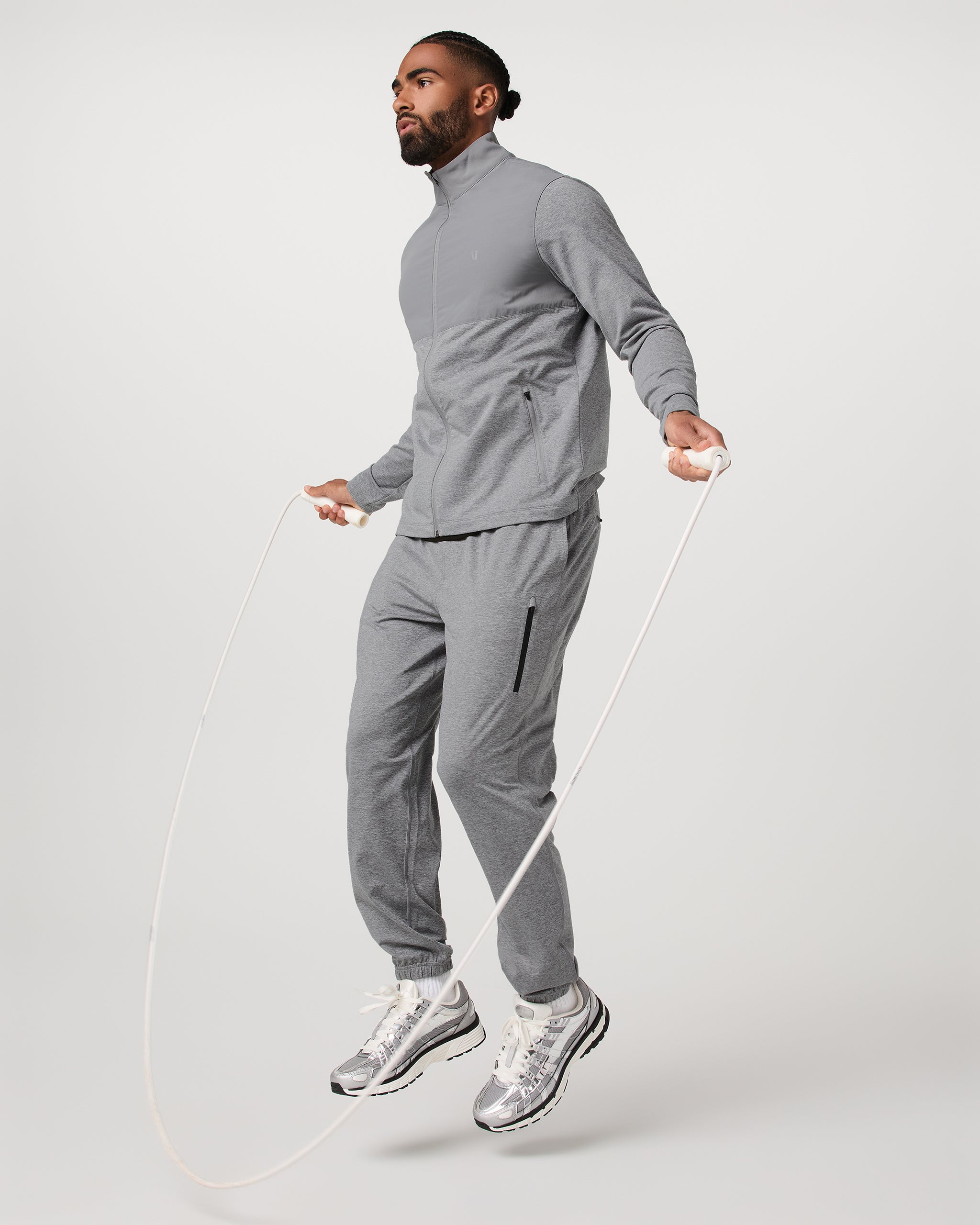 Sunday Element Track Jacket | Grey Heather - Image 5