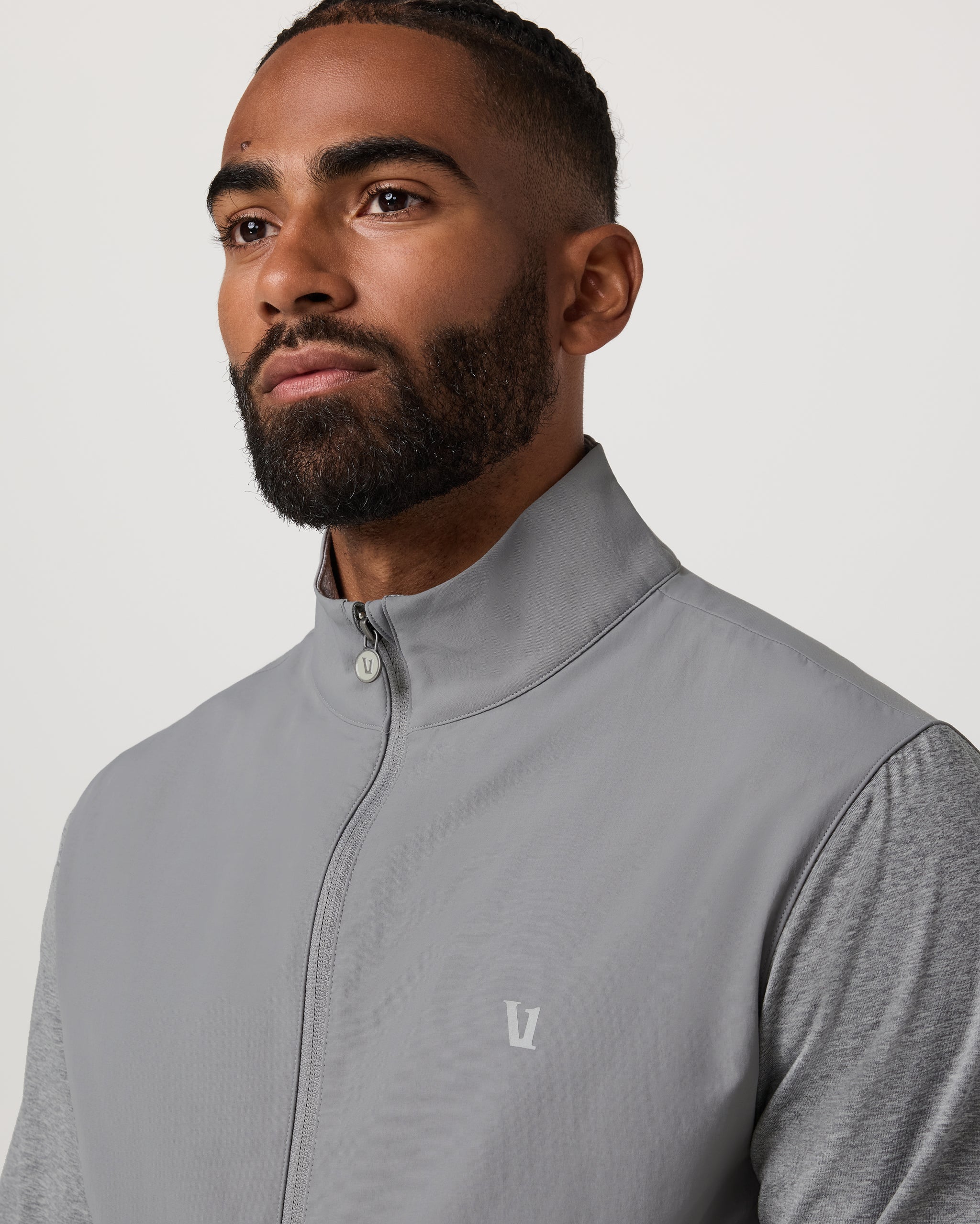 Sunday Element Track Jacket | Grey Heather - Image 3