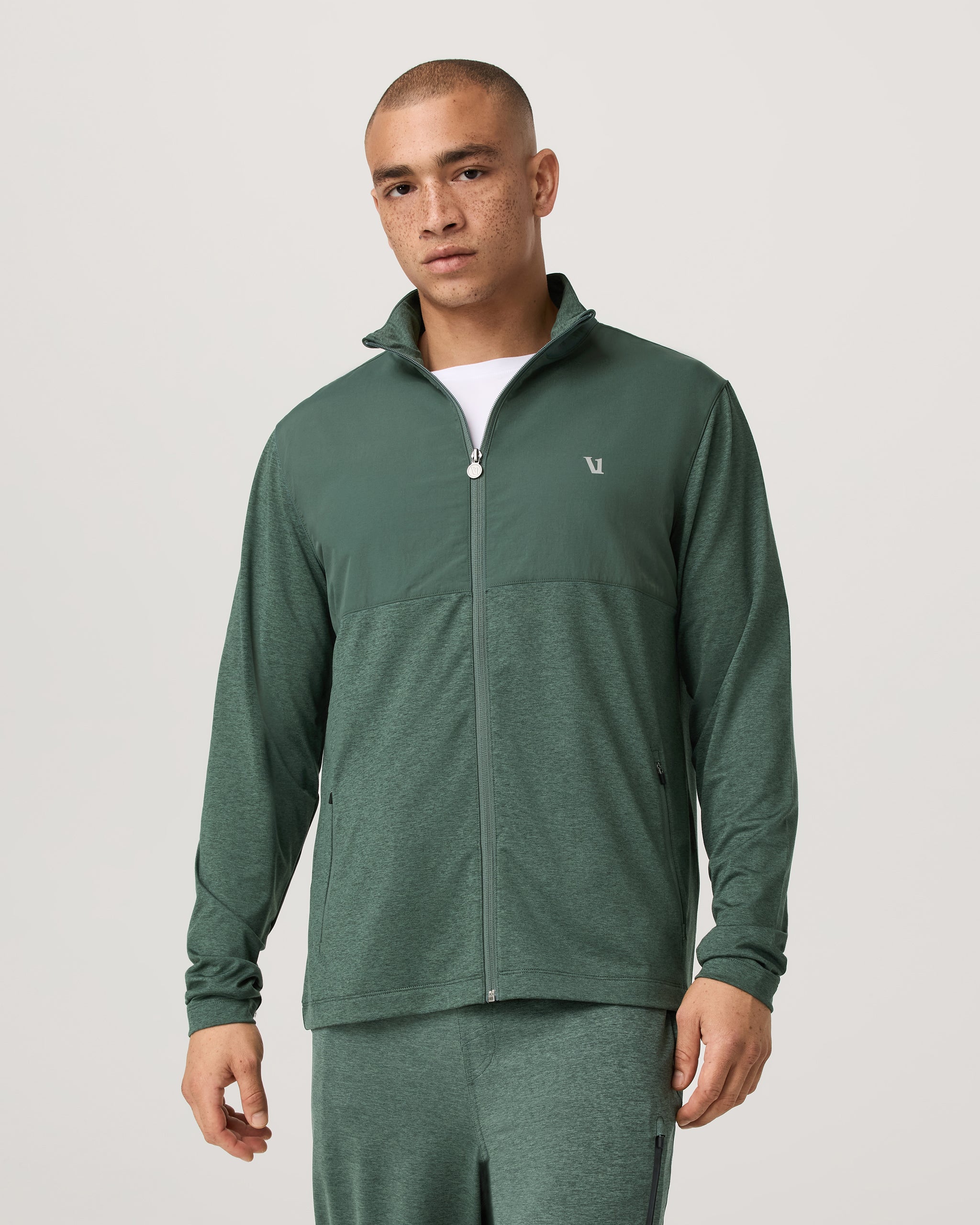 Sunday Element Track Jacket | Agate Green Heather - Image 5