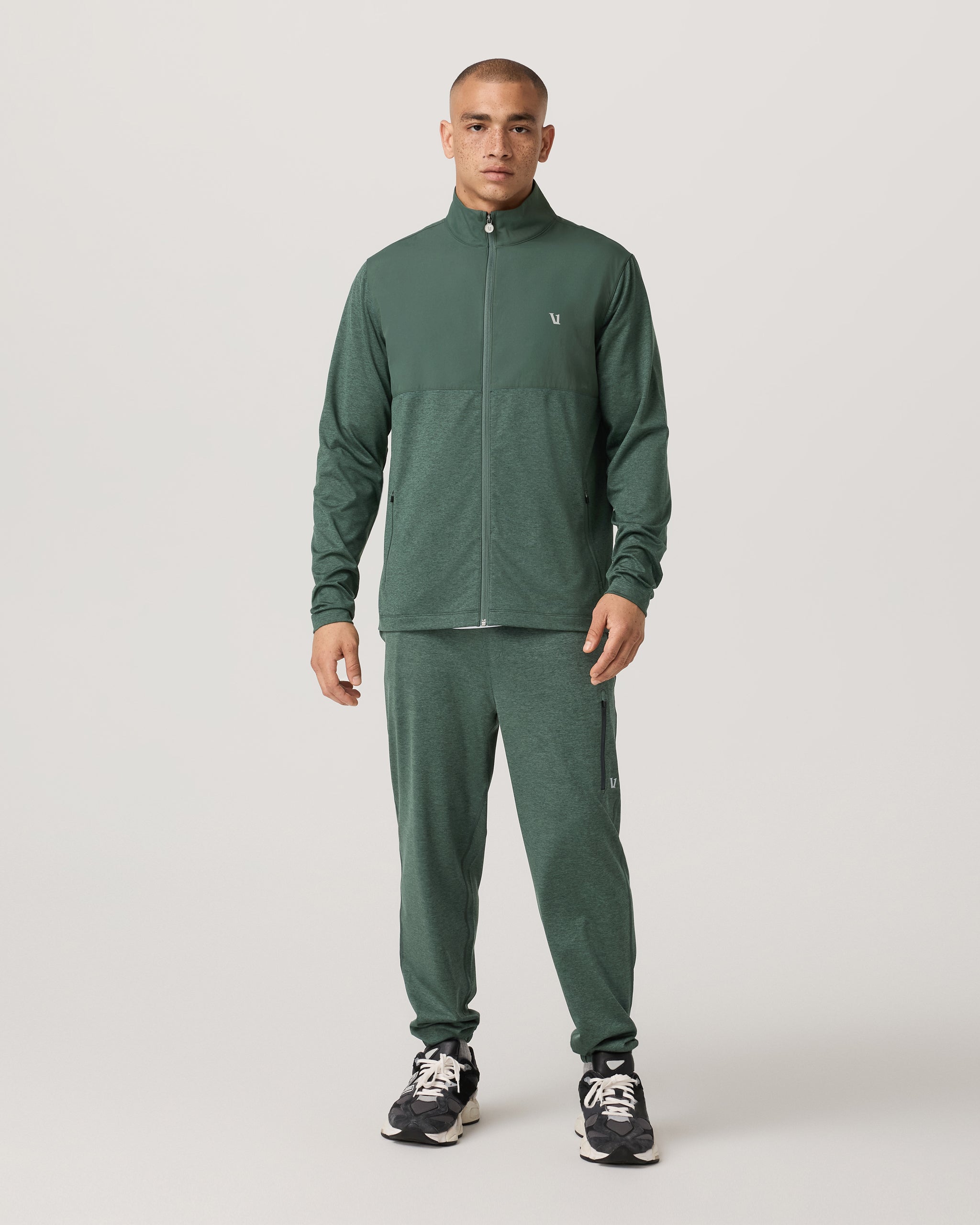 Sunday Element Track Jacket | Agate Green Heather - Image 4