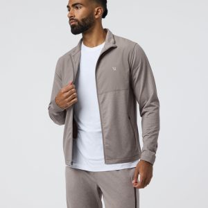 Sunday Element Track Jacket | Mocha Heather