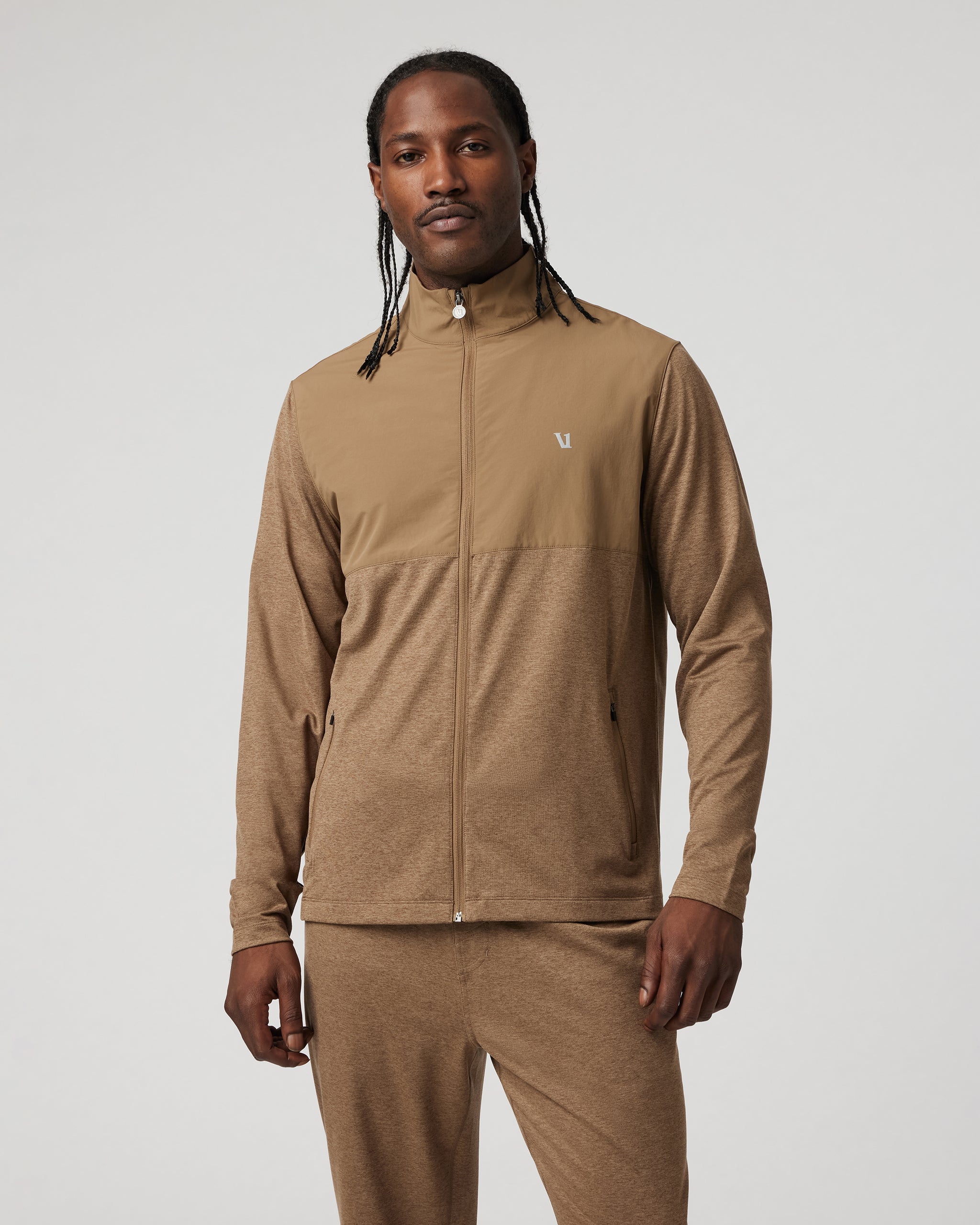 Sunday Element Track Jacket | Pecan Heather - Image 2