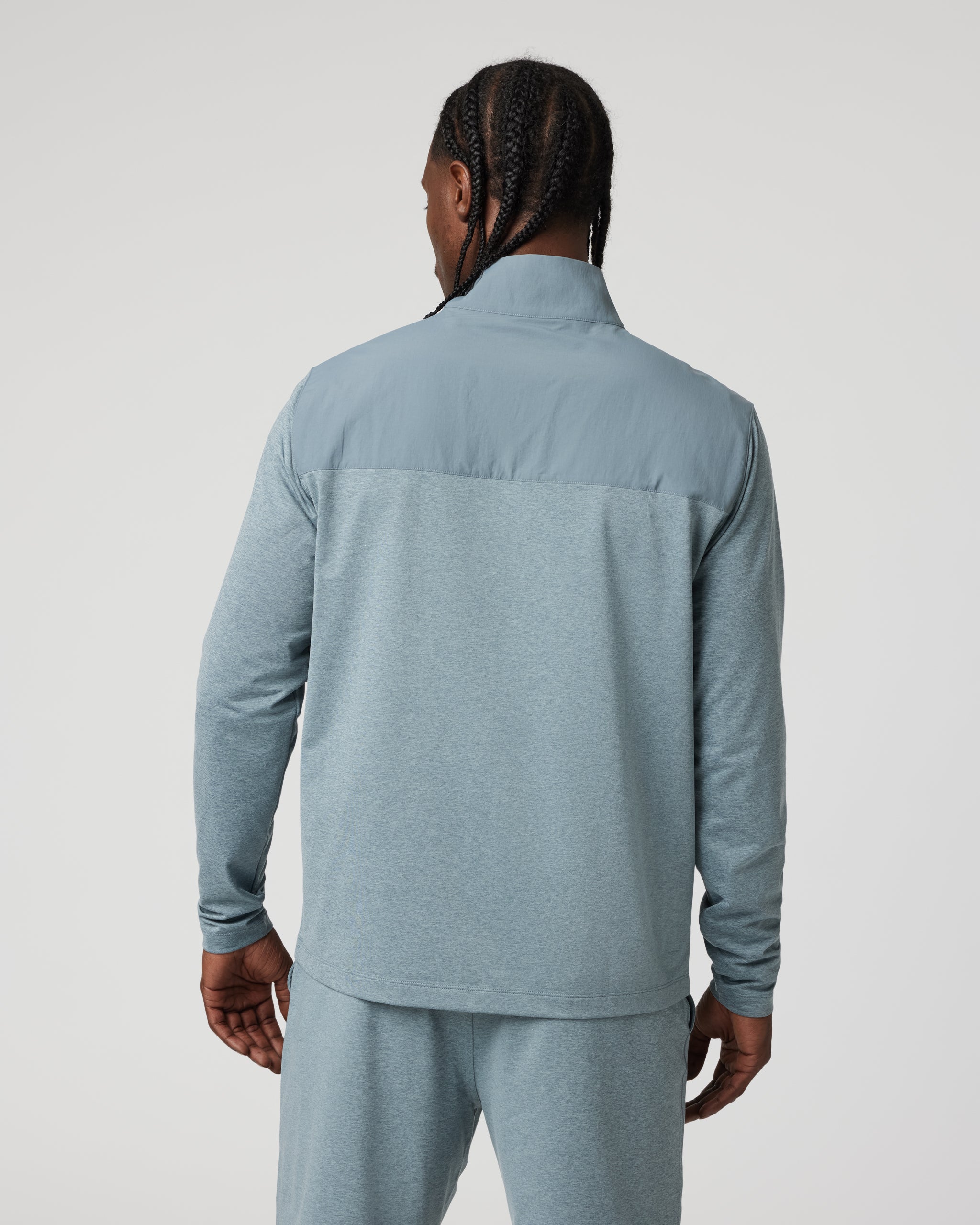 Sunday Element Track Jacket | Dusty Blue Heather - Image 3