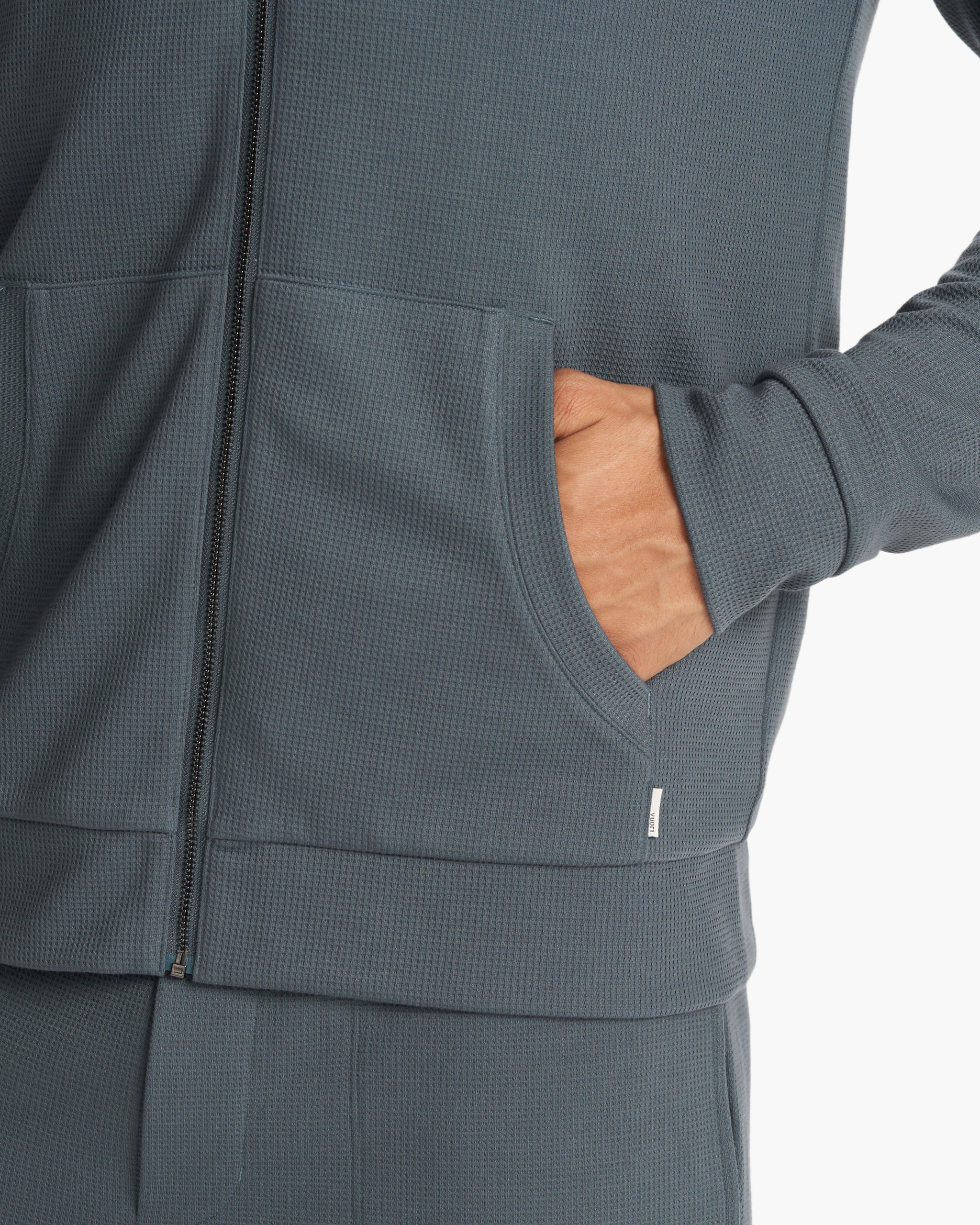 Performance Waffle Zip Hoodie 2.0 | Lake - Image 4