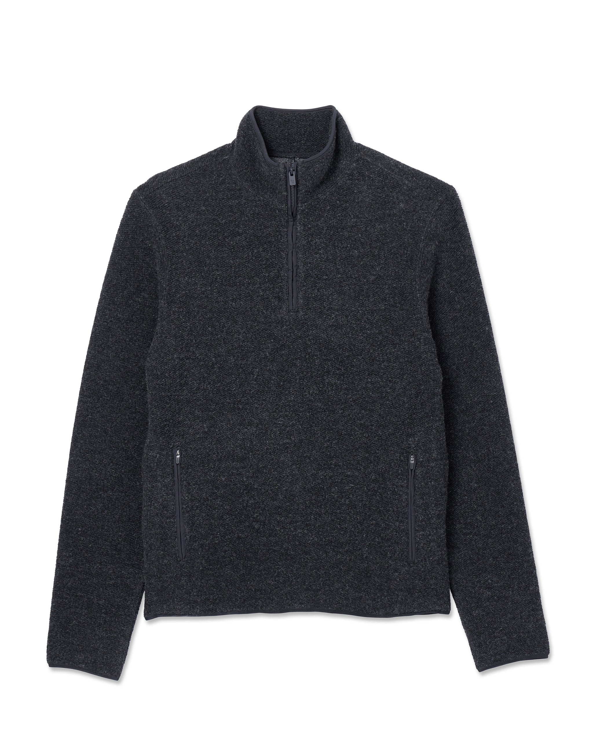 Plymouth Wool Pullover | Dark Black Heather - Image 4